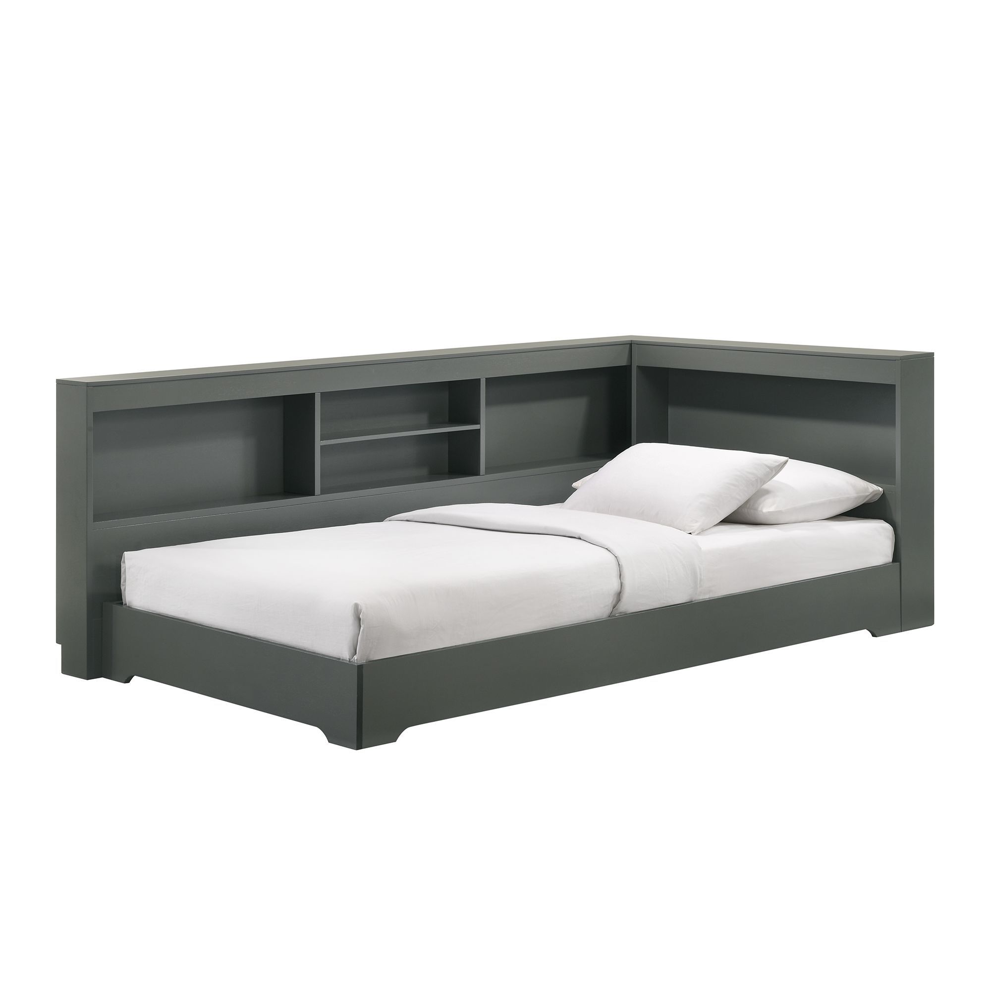 Sami - Twin Corner Bed - Gray