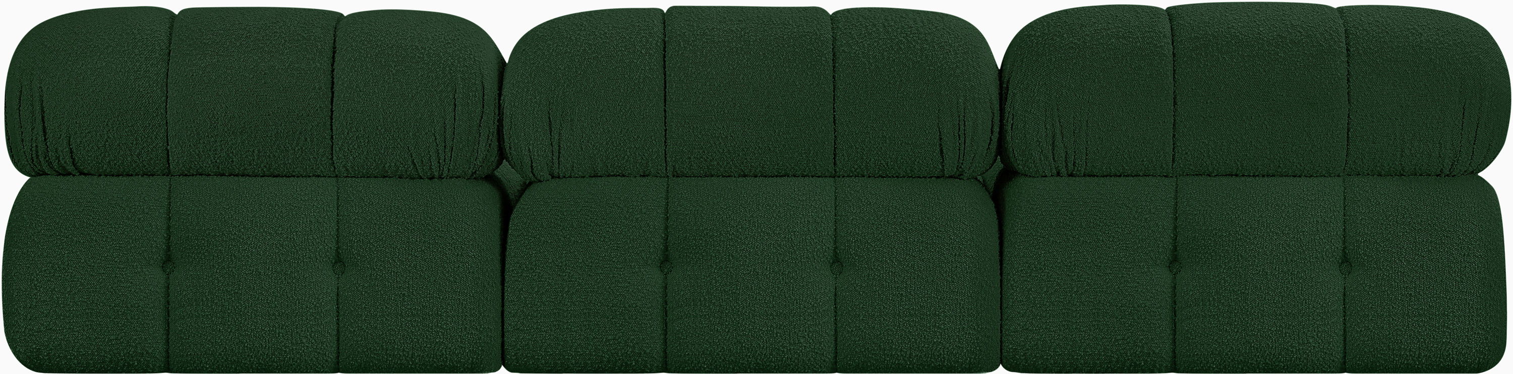 Ames - 3 Piece Modular Armless Sofa - Green