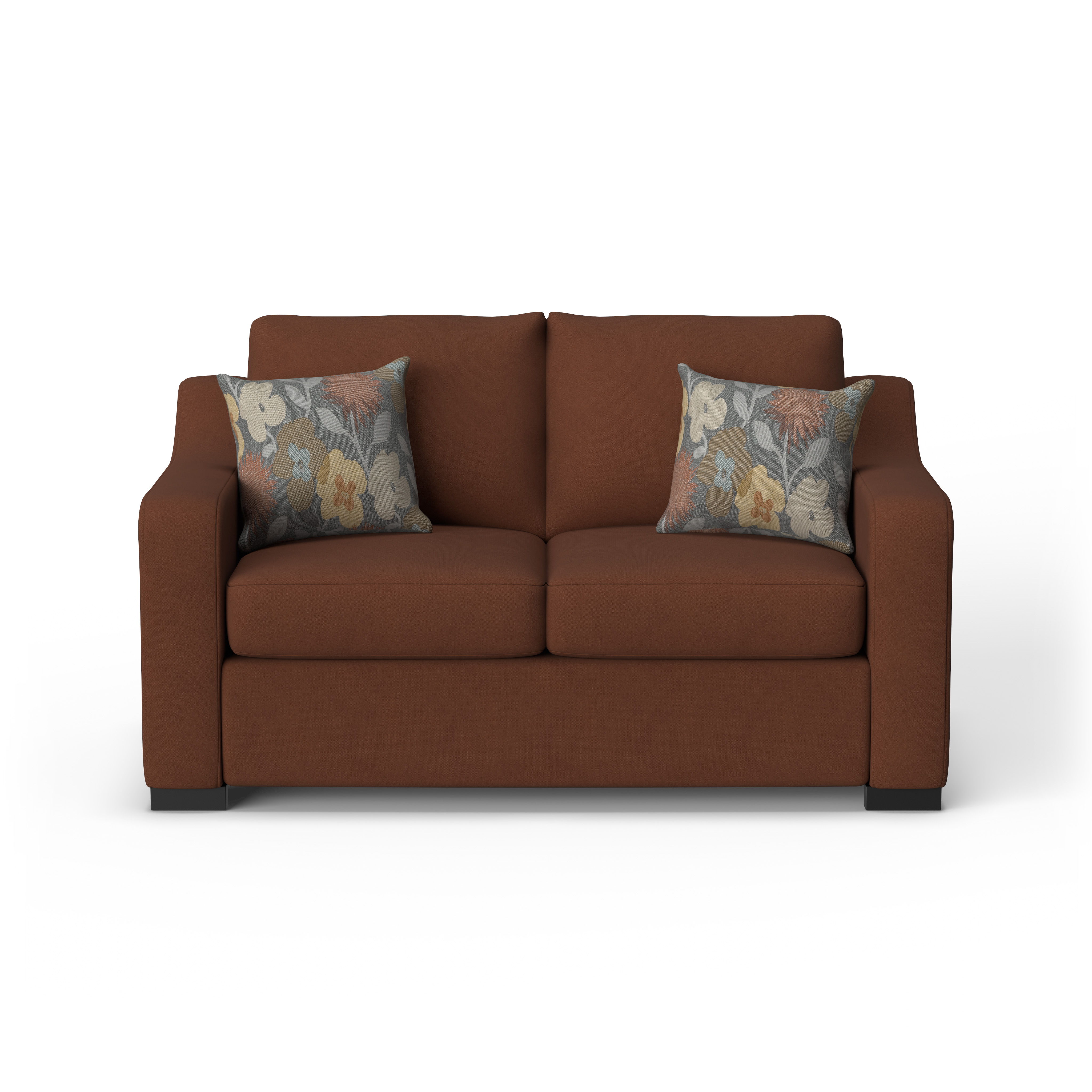 Quinn - Fabric Loveseat, dark gray, view 4