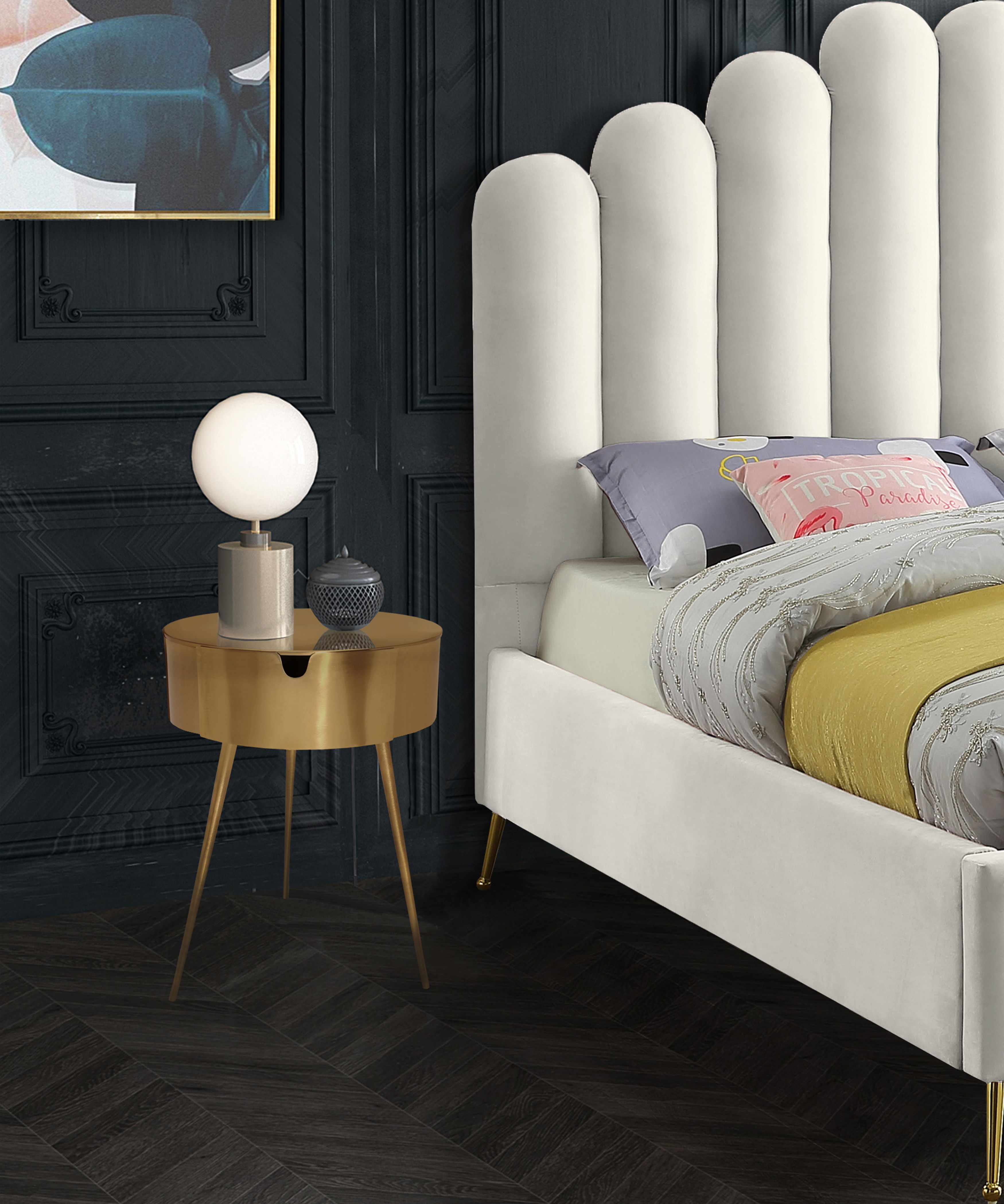 Bali - Night Stand - Gold
