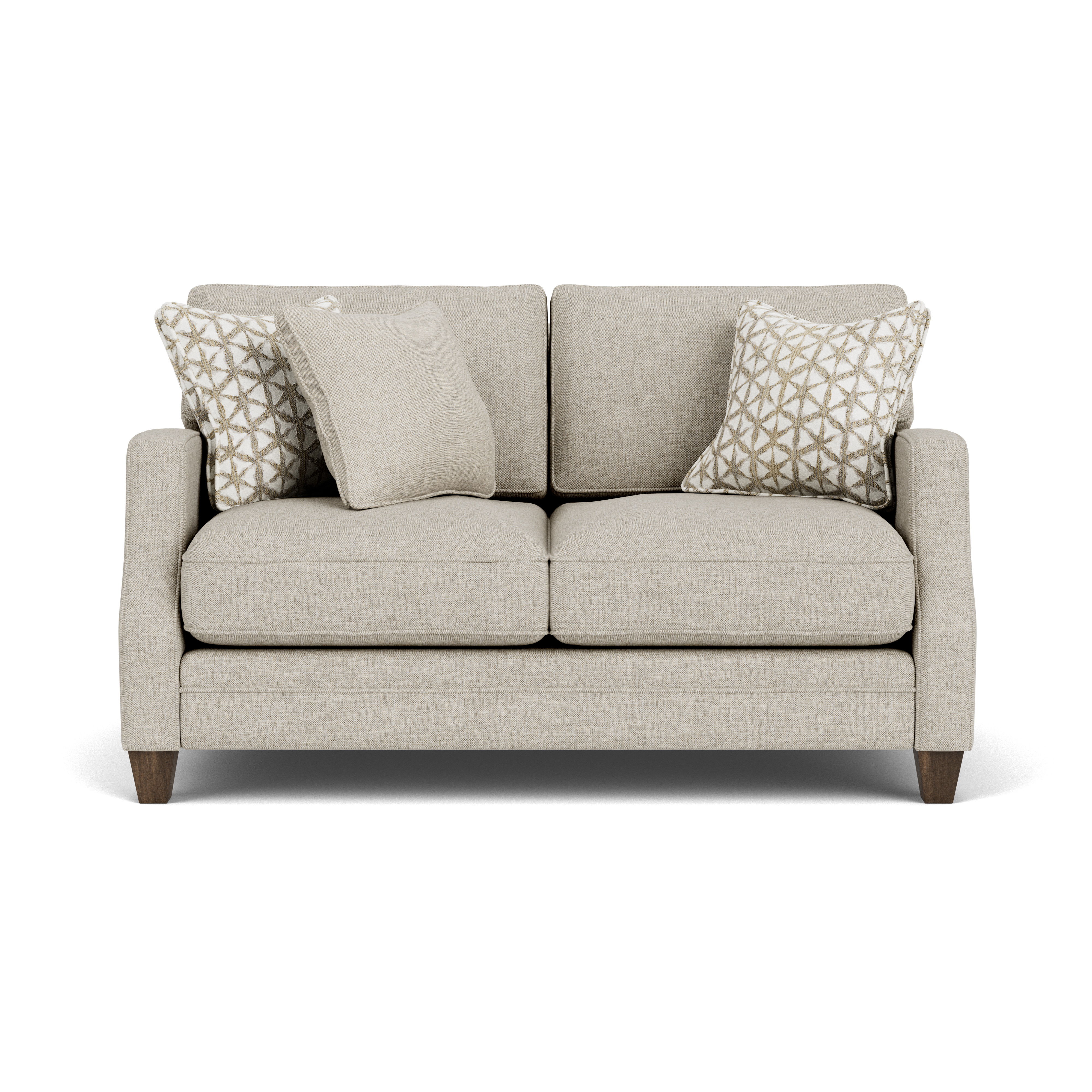 Lennox - Fabric Loveseat, light gray, view 3