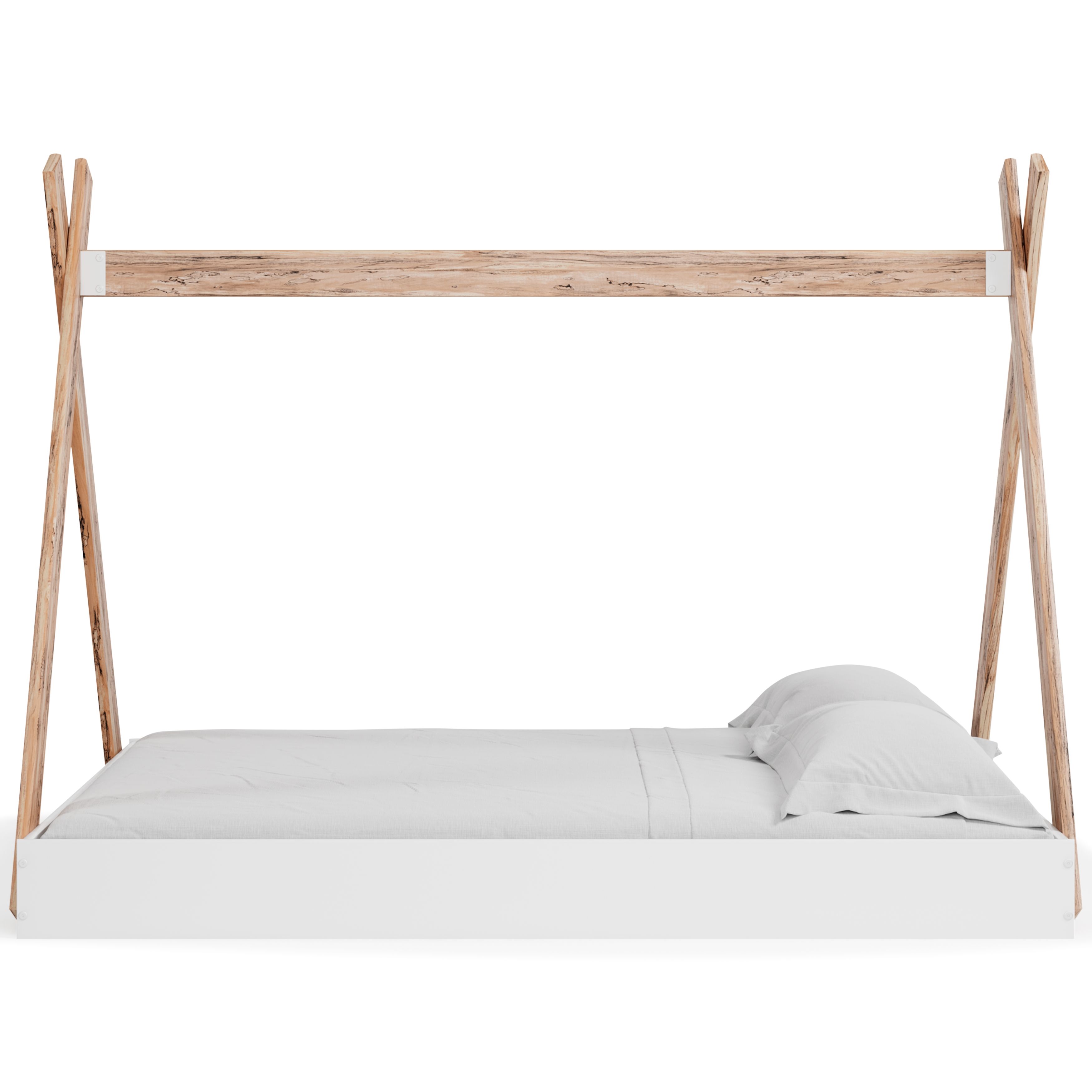 Piperton - Full Tent Complete Bed in Box - Brown / White, white, view 8