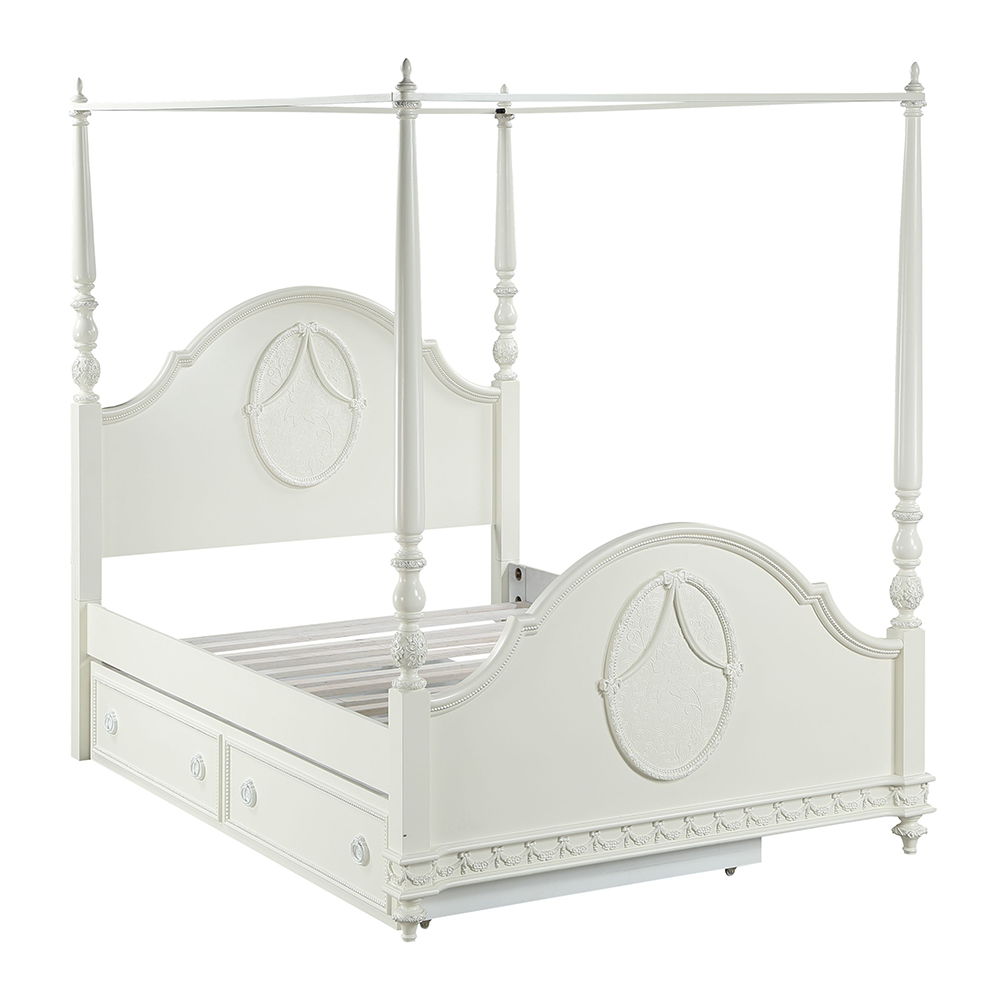 Dorothy - Twin Trundle - Ivory, white, view 7