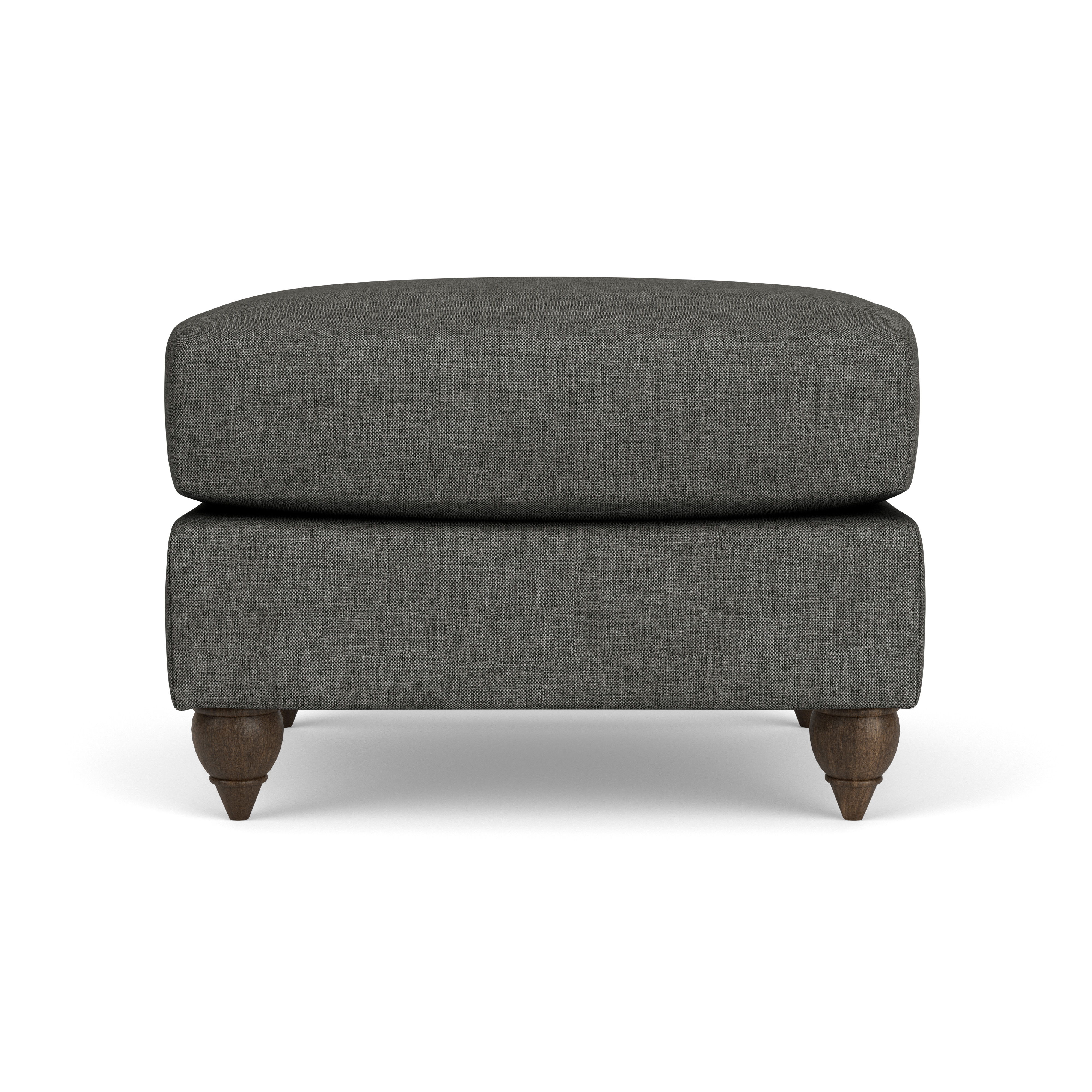 Veda - Fabric Ottoman, white, view 8