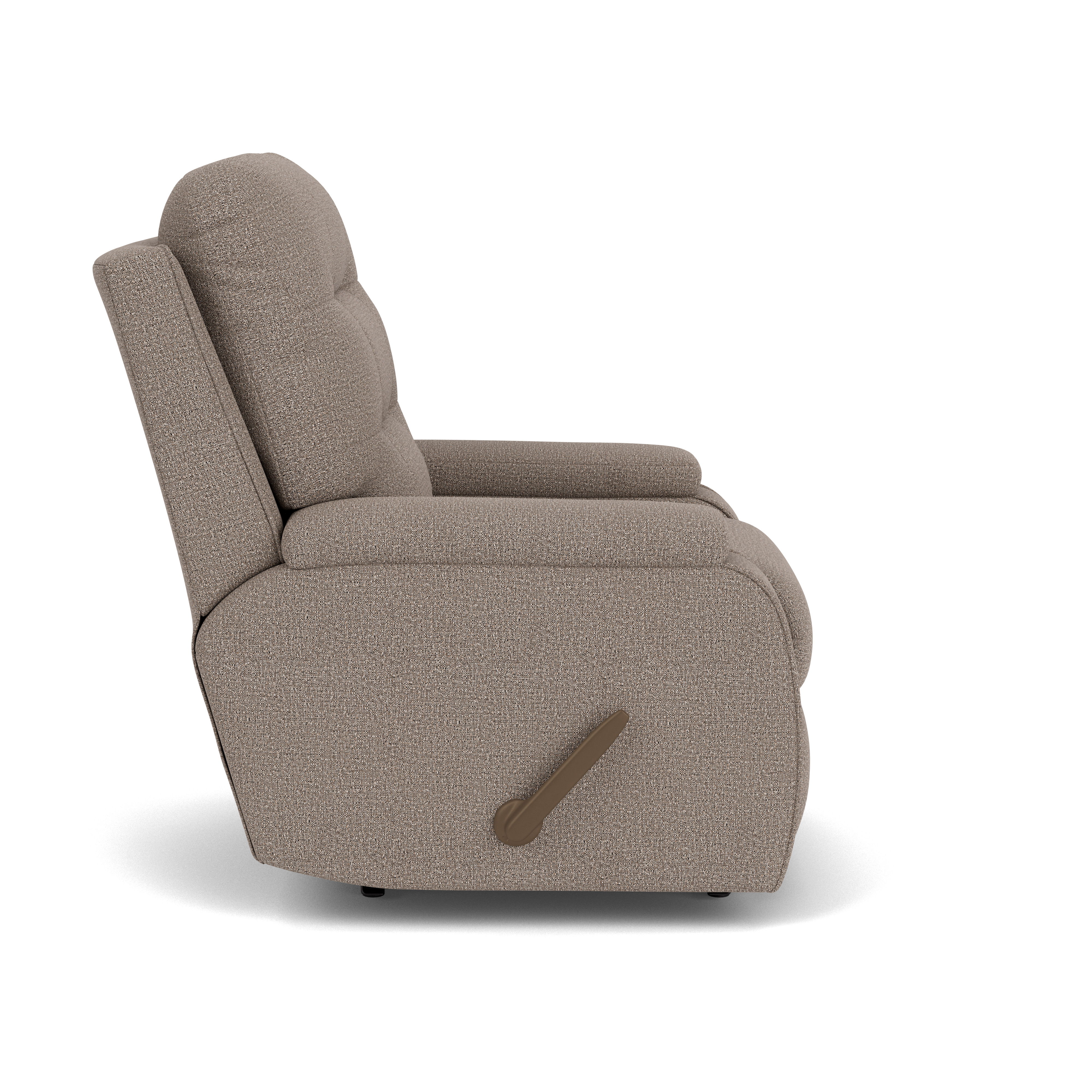 Kerrie - Transitional Fabric Recliner, gray, view 6