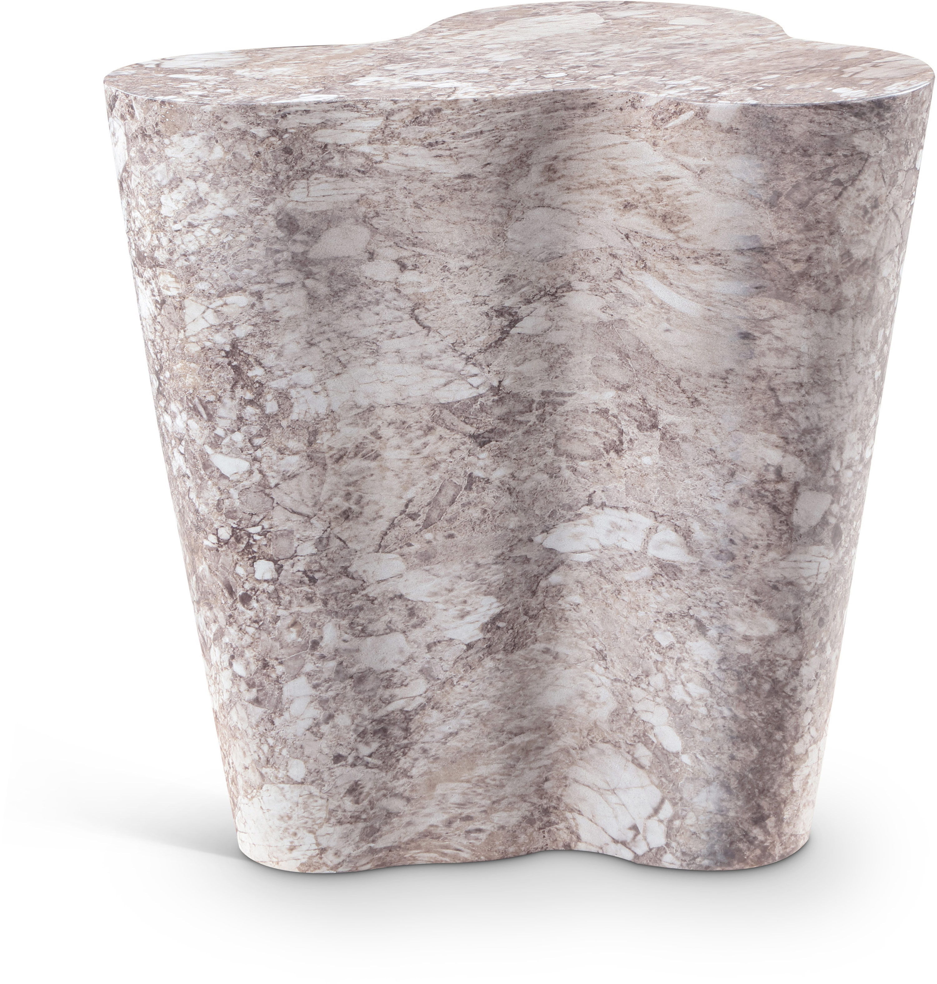 Monza - Concrete End Table - Brown