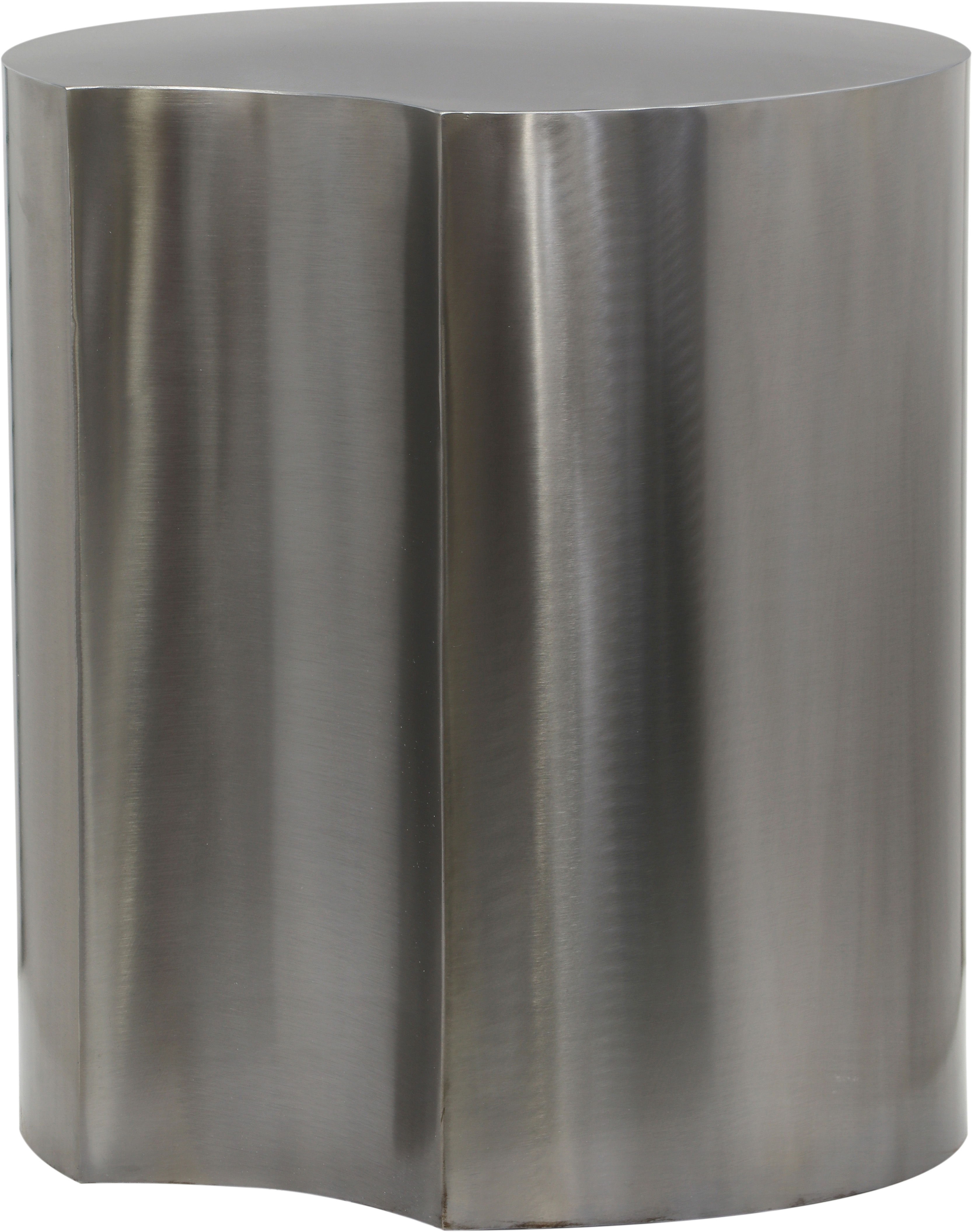 Dimple - 16" End Table - Silver