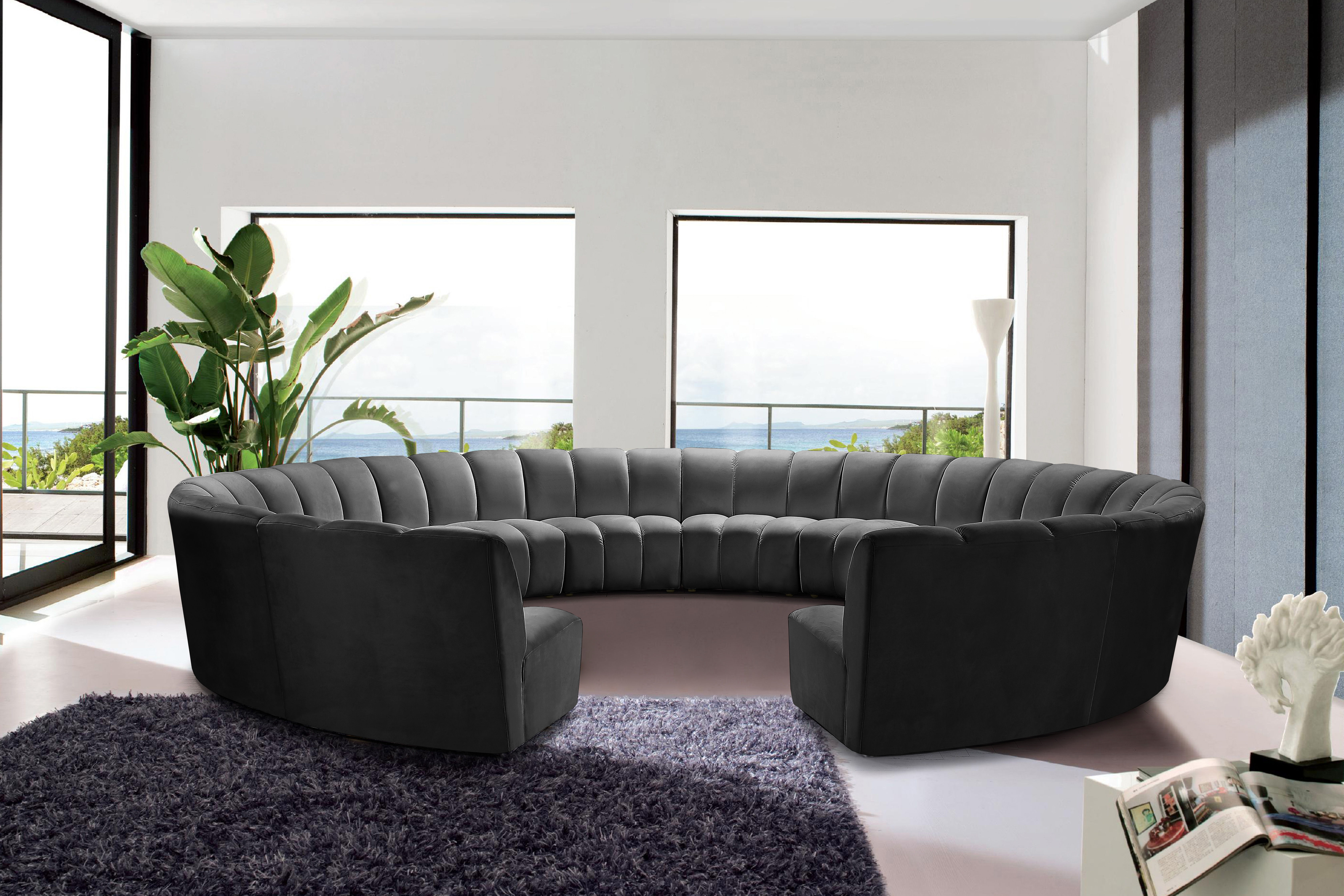 Infinity - 12 Piece Modular Sectional - Gray