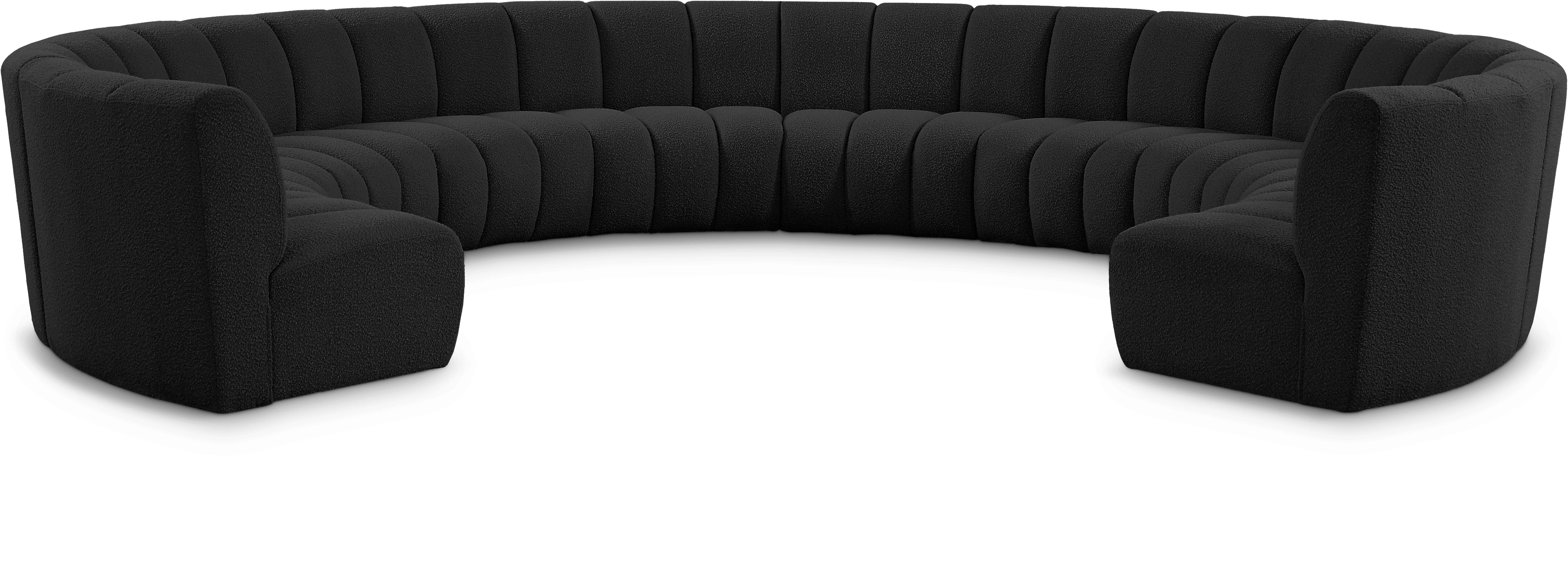Infinity - 10 Piece Modular Sectional - Black