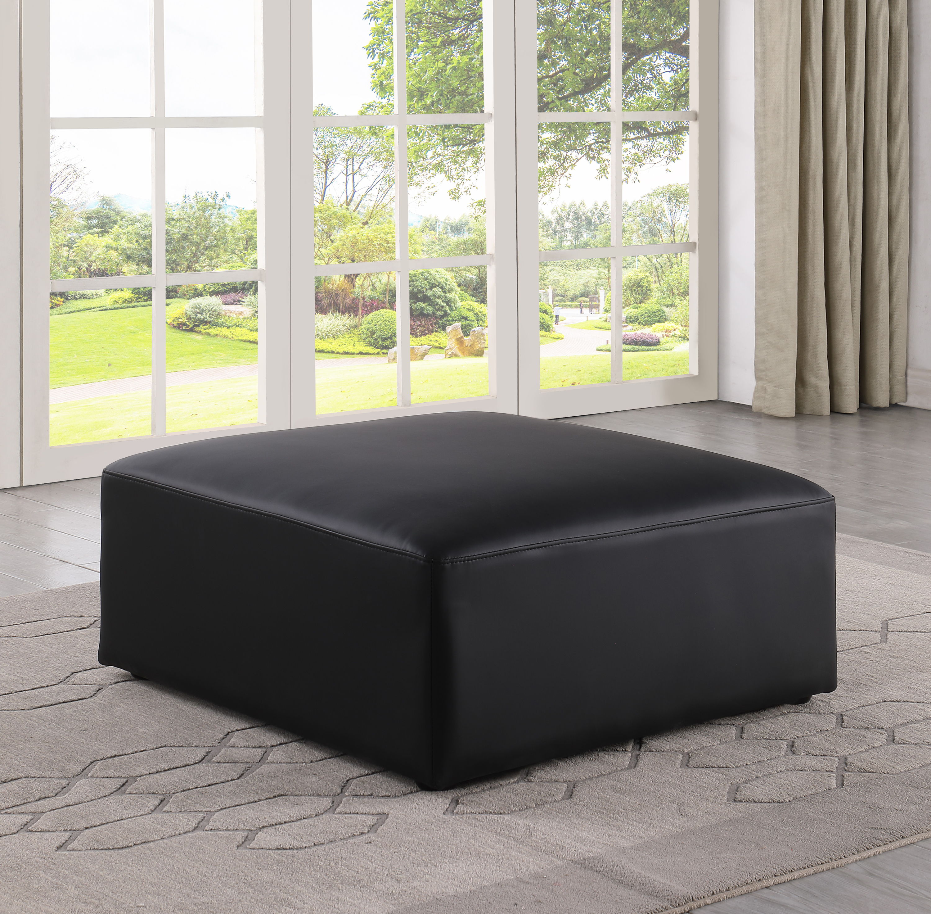 Cube - Ottoman - Black