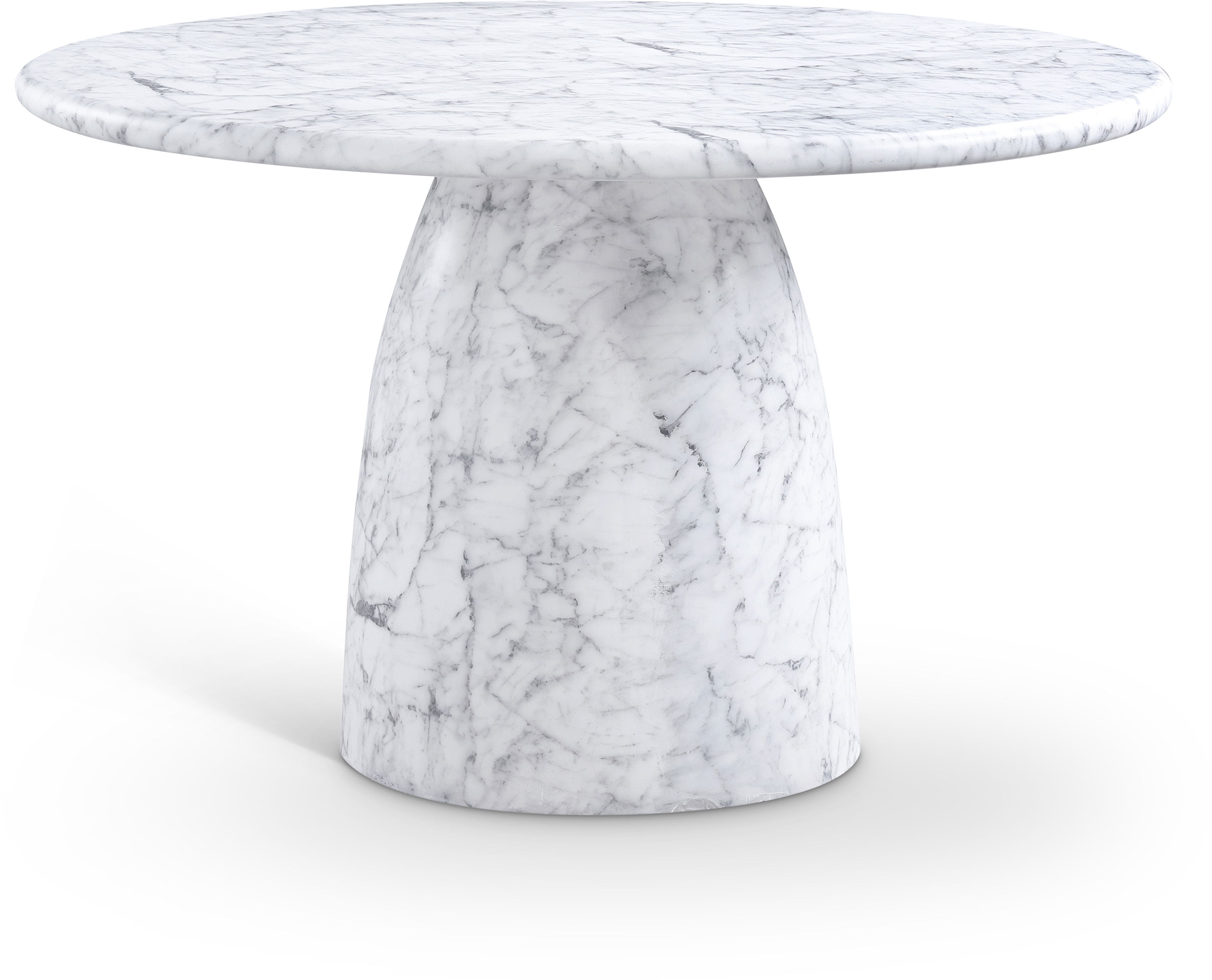 Cosenza - 48.5" Marble Finish Concrete Dining Table - White