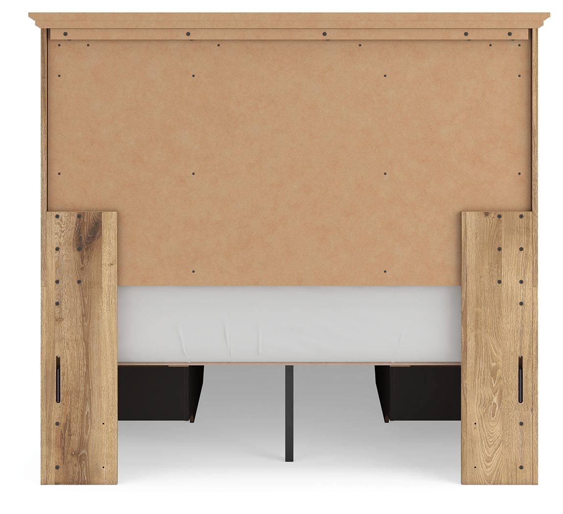 Ashley Furniture Makidern - Full Panel Storage Bed With 2 Under Bed Storage Units And Storage Footboard - Tan - Image 8