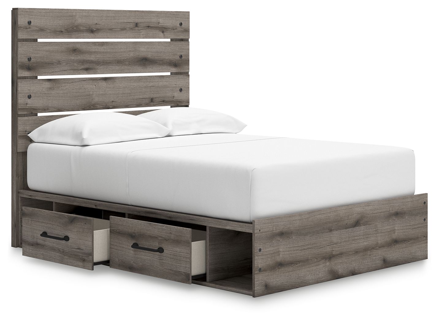 Ashley Furniture Graystorm - Full Panel Storage Bed - Brown Gray - Image 6