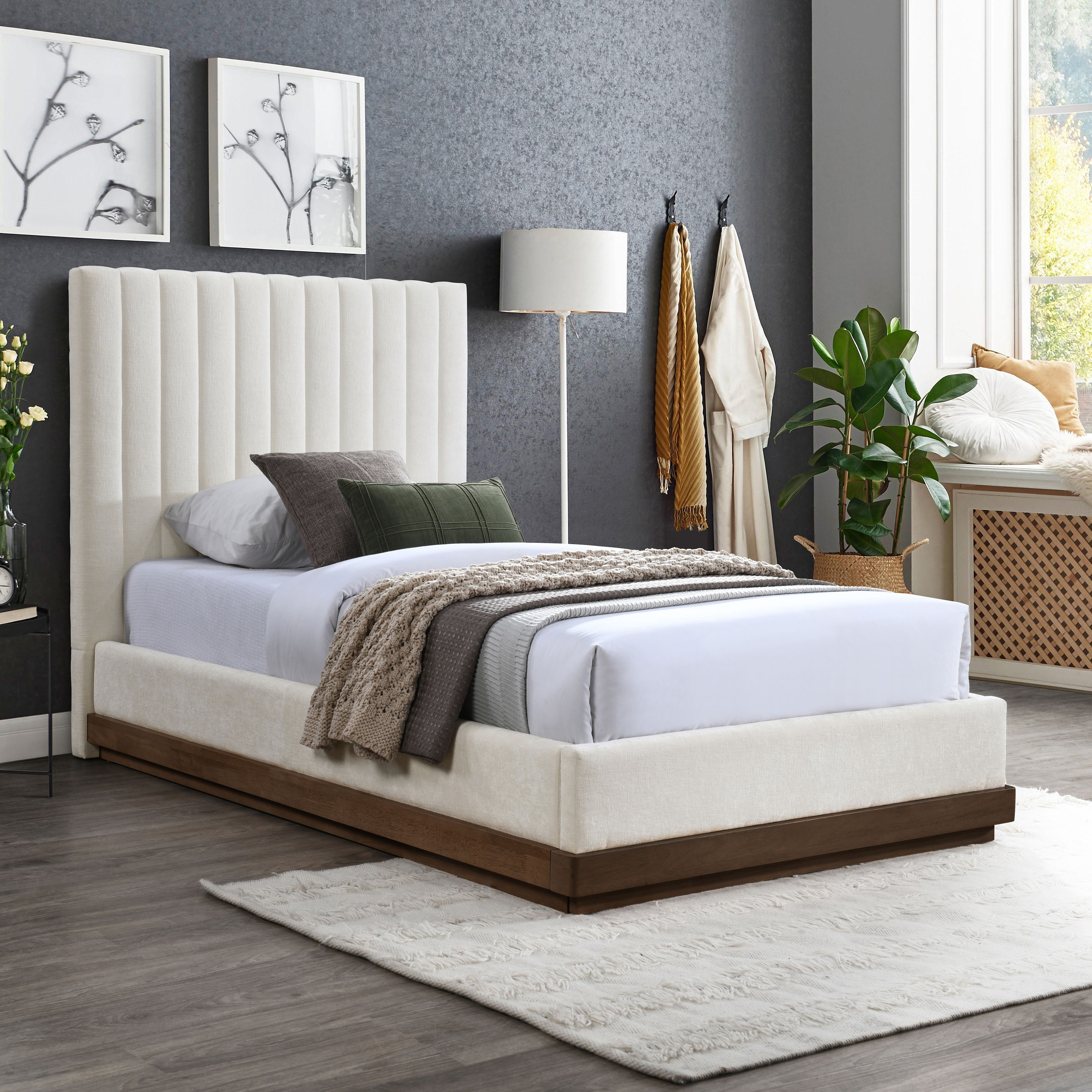 Emmet - Twin Bed - Cream