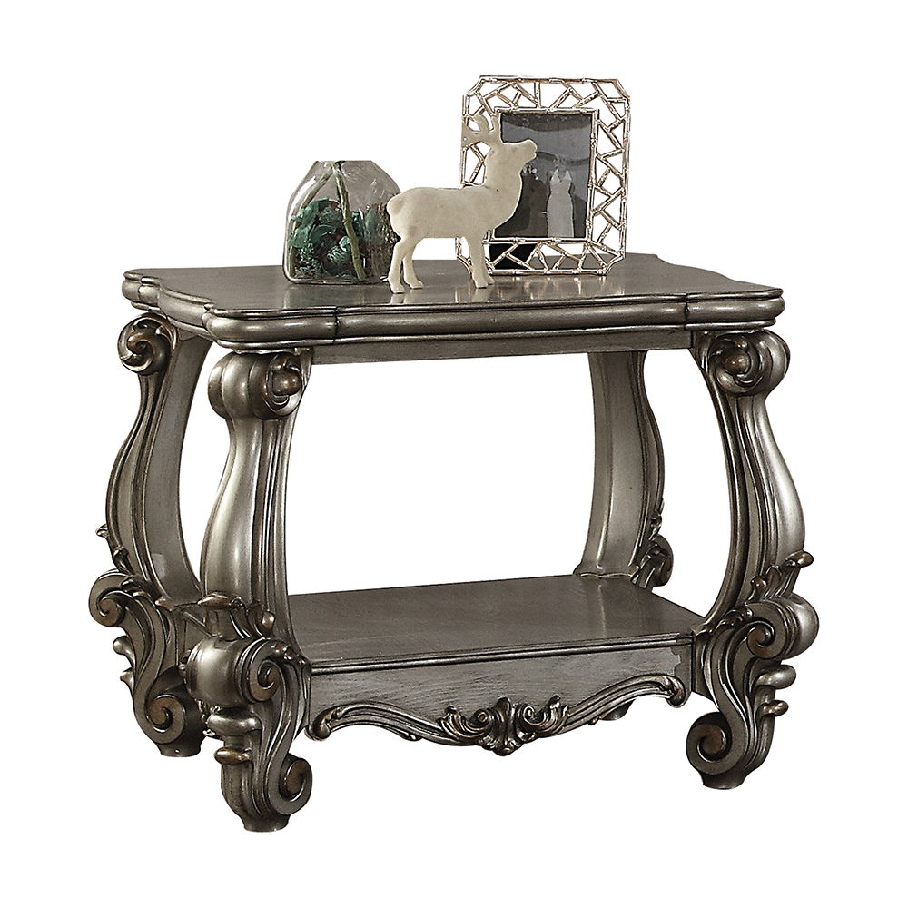 Versailles - End Table - Antique Platinum, silver, view 7