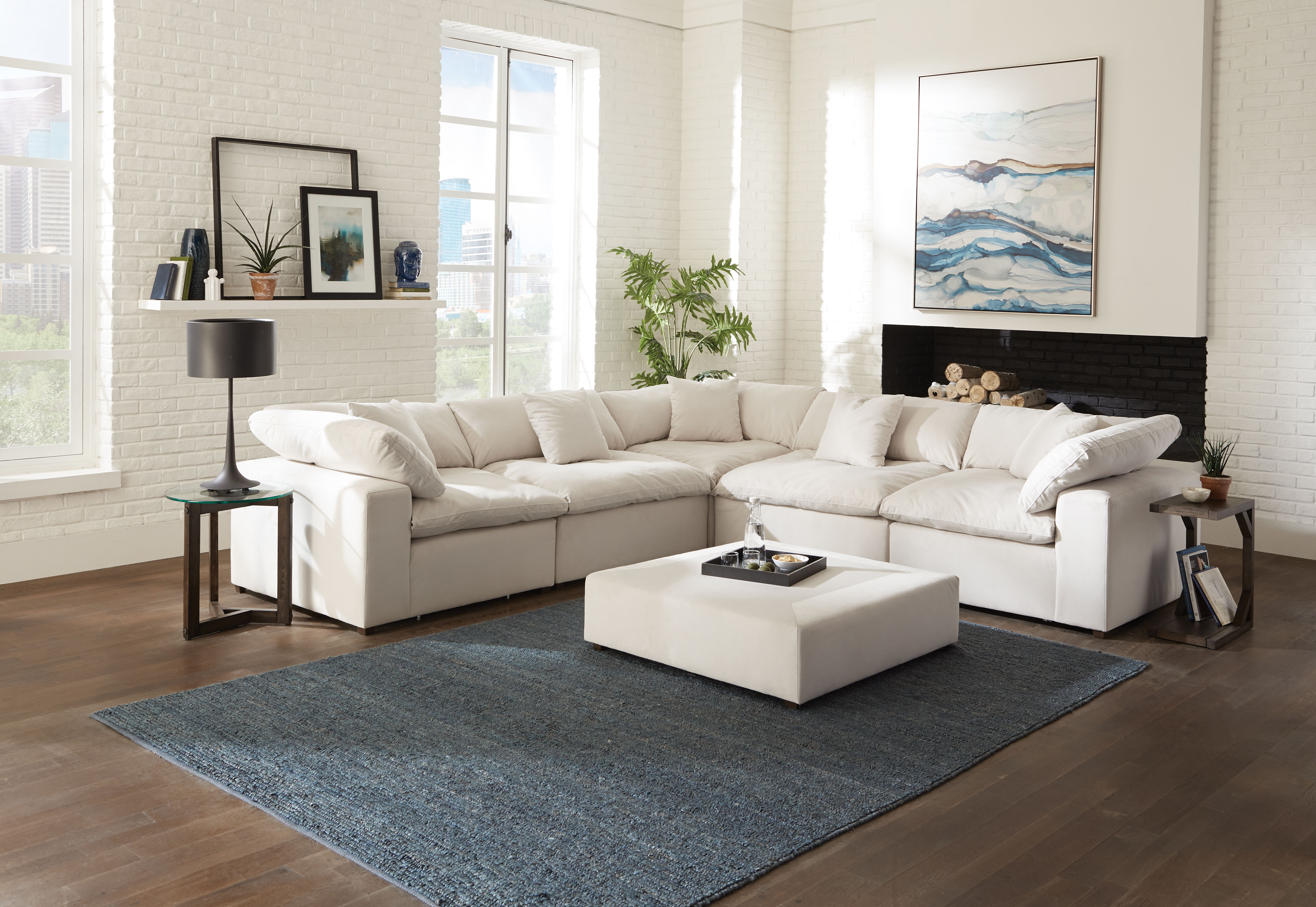 Posh Porcelain Living Room Group Image