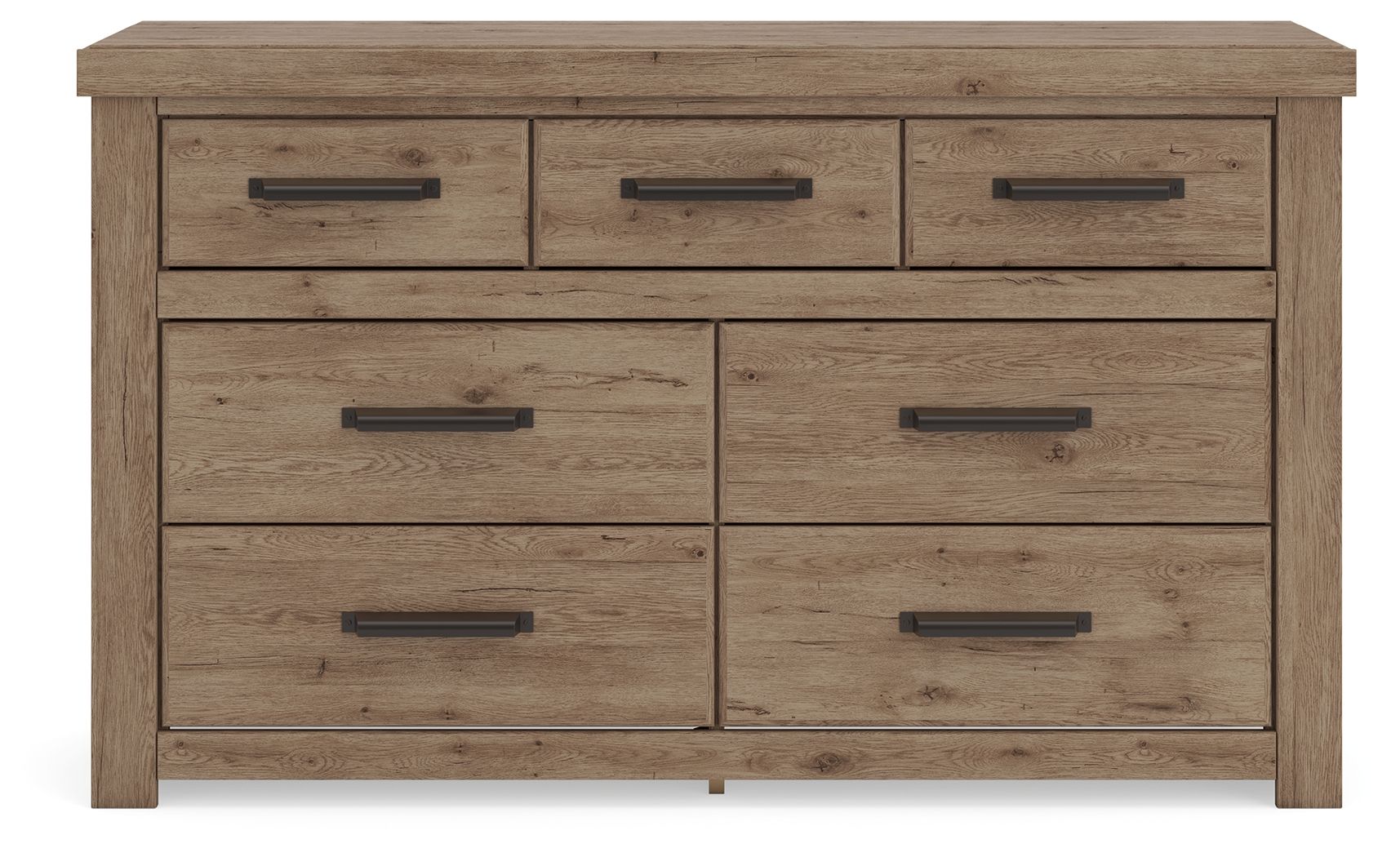 Ashley Furniture Oliandon - Seven Drawer Dresser - Light Brown - Image 6