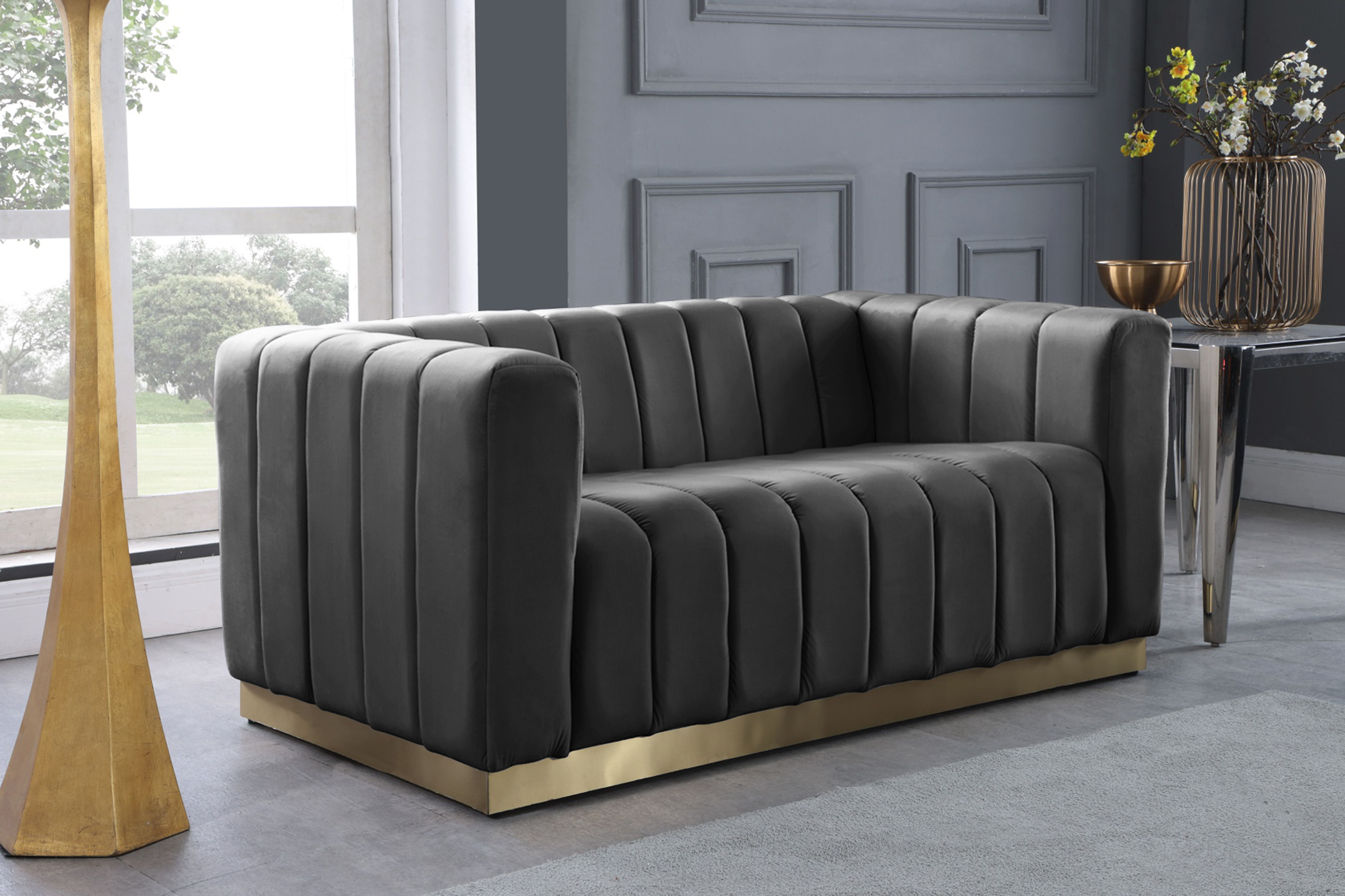 Marlon - Loveseat - Gray
