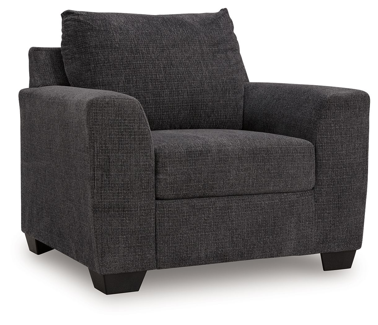 Loreo - 4 Pc. - Sofa, Loveseat, Chair, Ottoman - Ebony