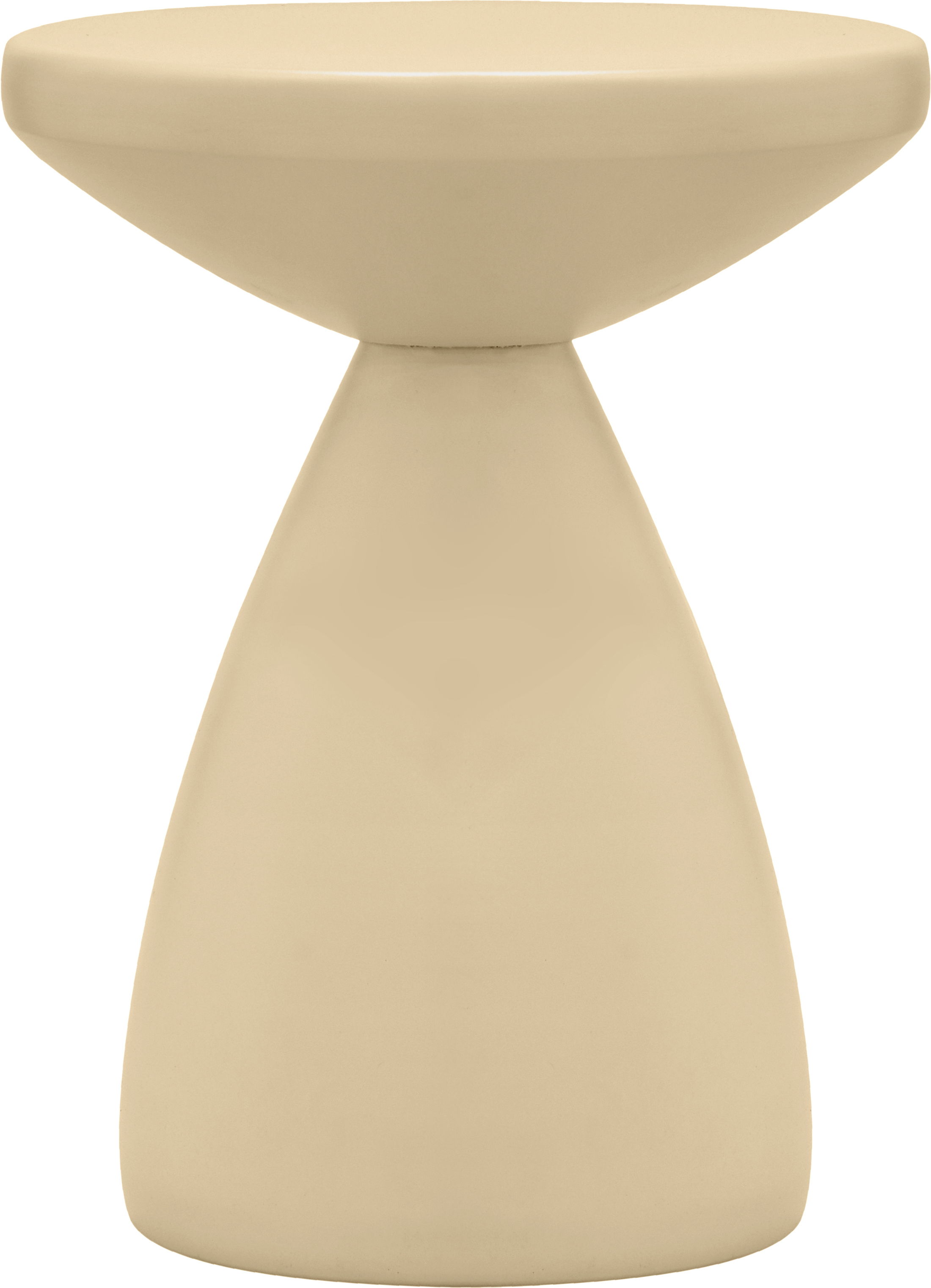 Anika - Iron End Table - Beige