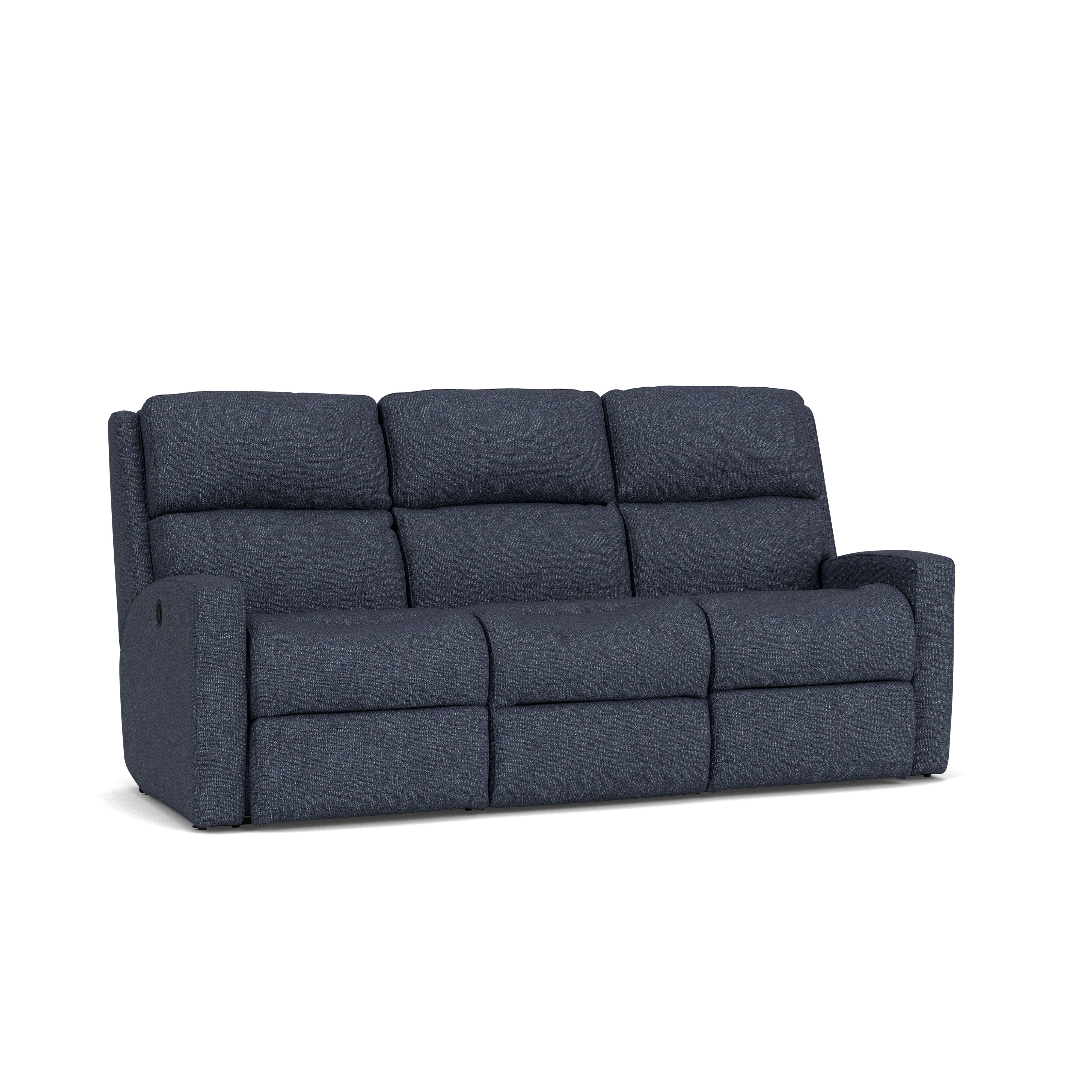 Catalina - Transitional Fabric Reclining Sofa, blue