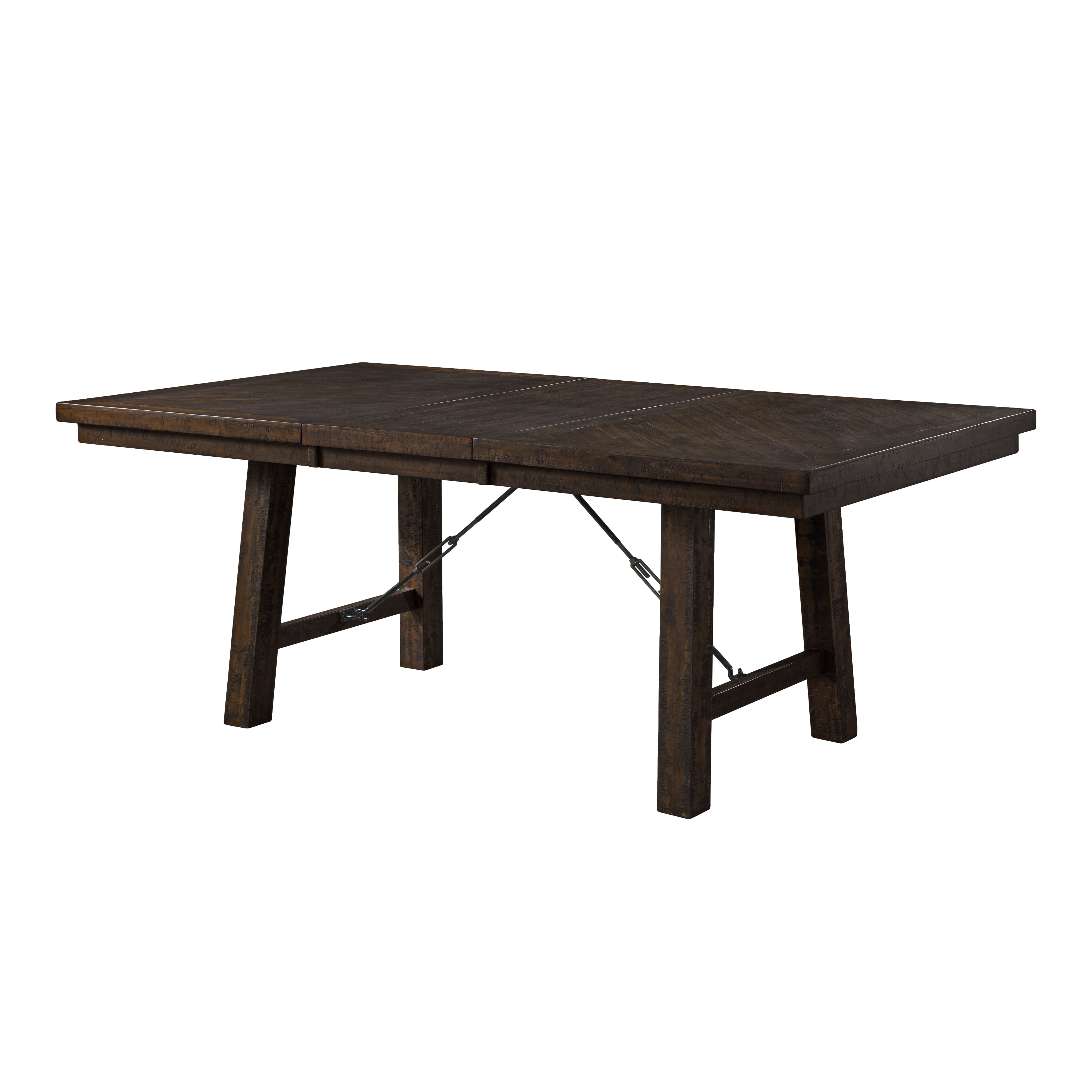 Jax - 5 Piece Dining Set (Table, 4 Ladder Side Chairs) - Smokey Walnut