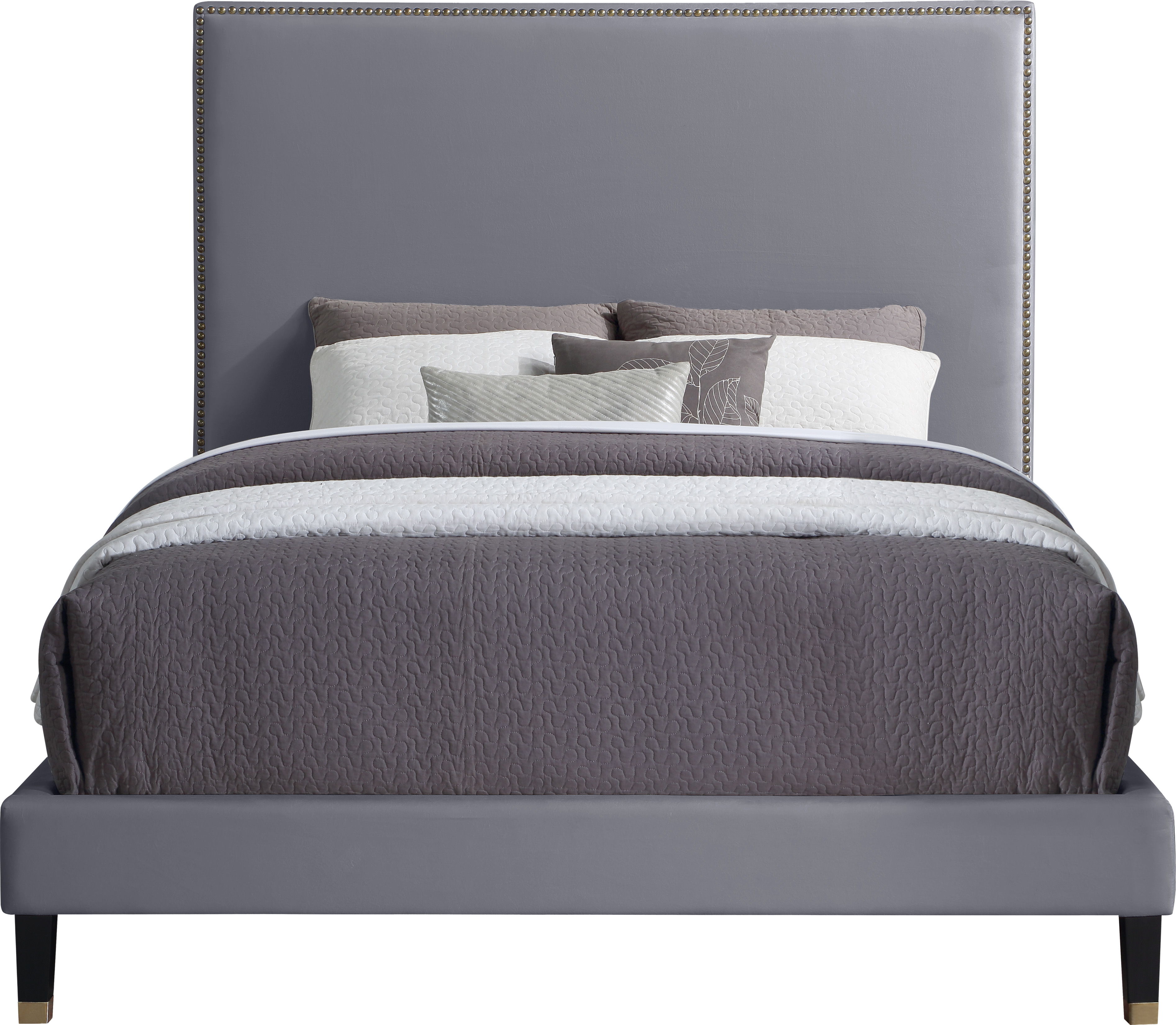 Harlie - King Bed - Gray
