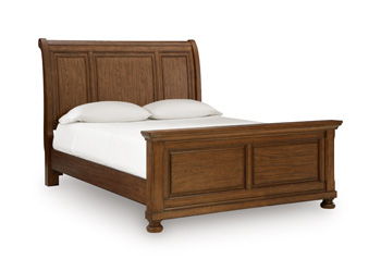 Zackaryn – Queen Panel Rails – Warm Brown