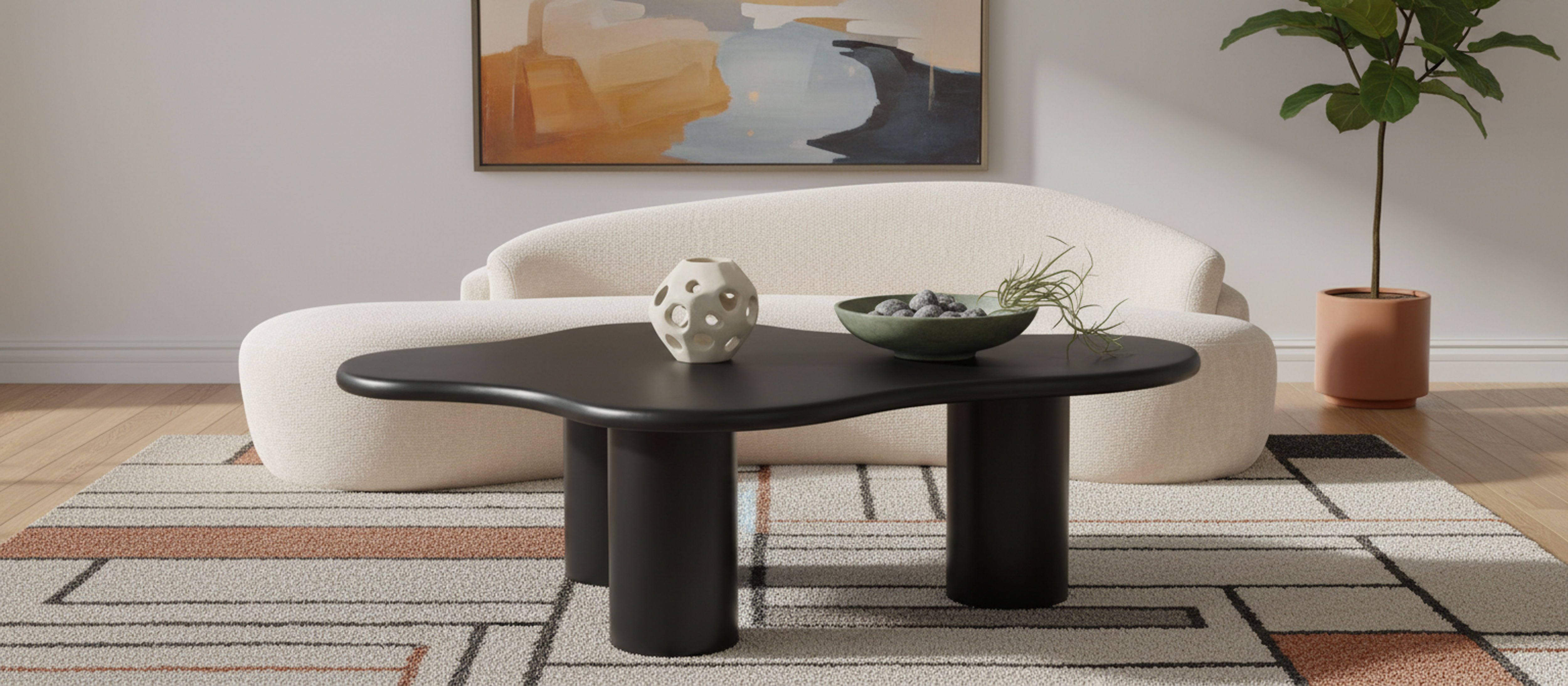 Romaine - Coffee Table - Black
