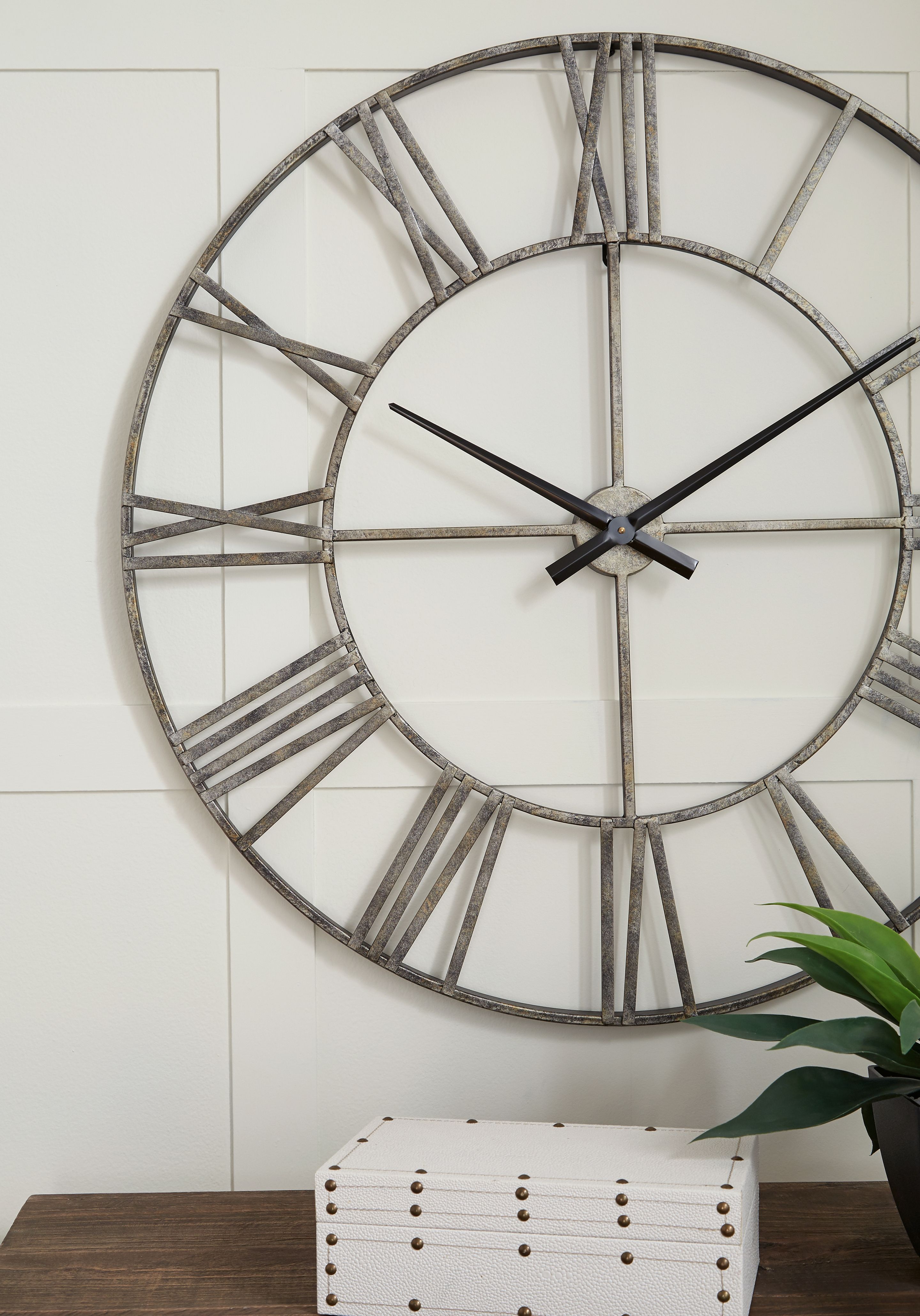 Paquita - Wall Clock - Antique Silver, silver, view 4