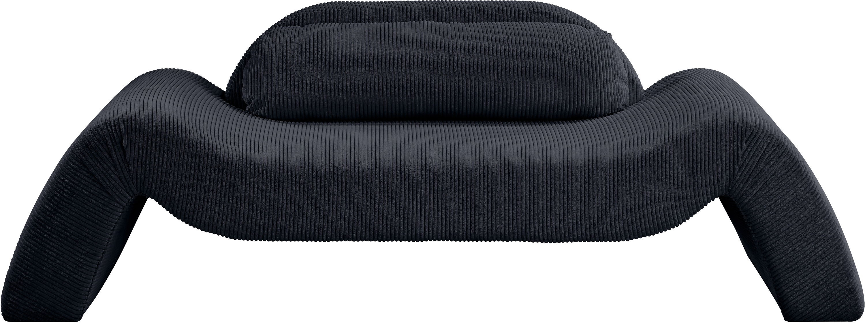 Austin - Corduroy Loveseat - Black