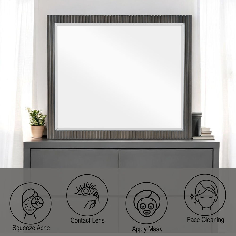 Clayten - Mirror - Espresso, dark brown, view 3