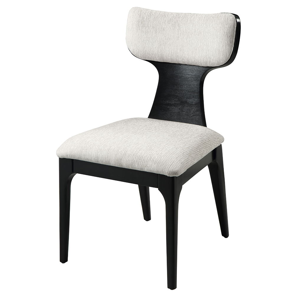 Marioly - Side Chair (Set of 2) - White Chenille, white, view 2