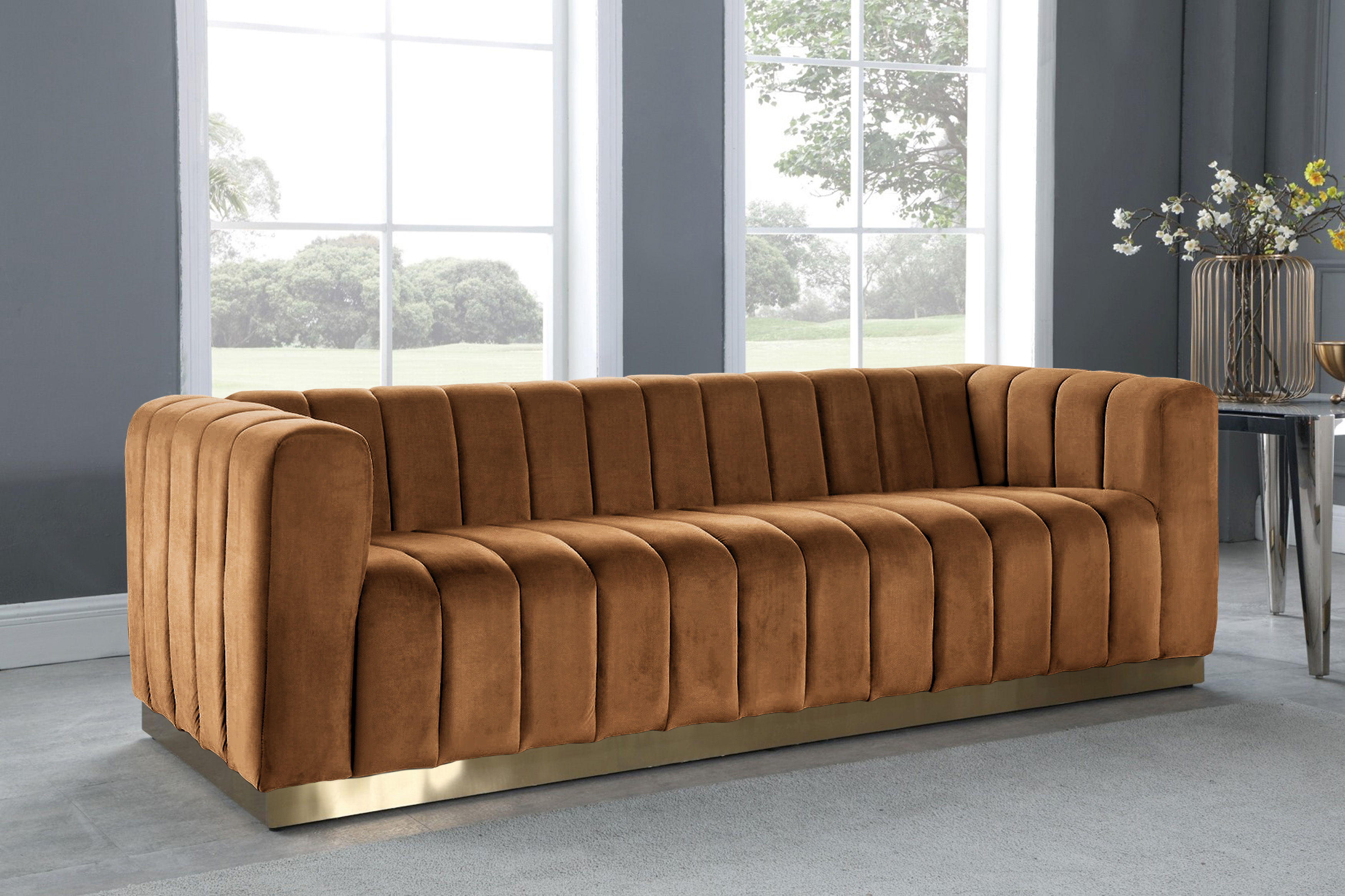 Marlon - Sofa - Saddle