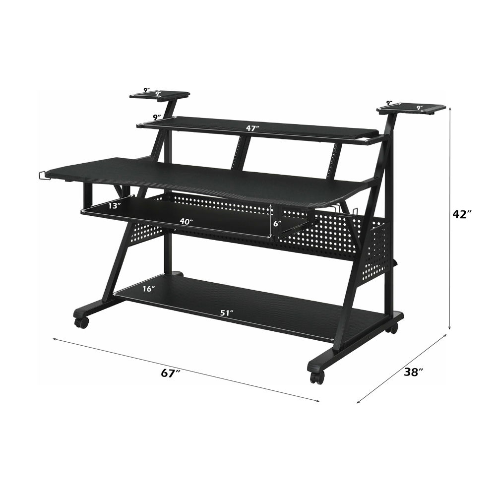Willow - Music Desk - Black, black, view 6