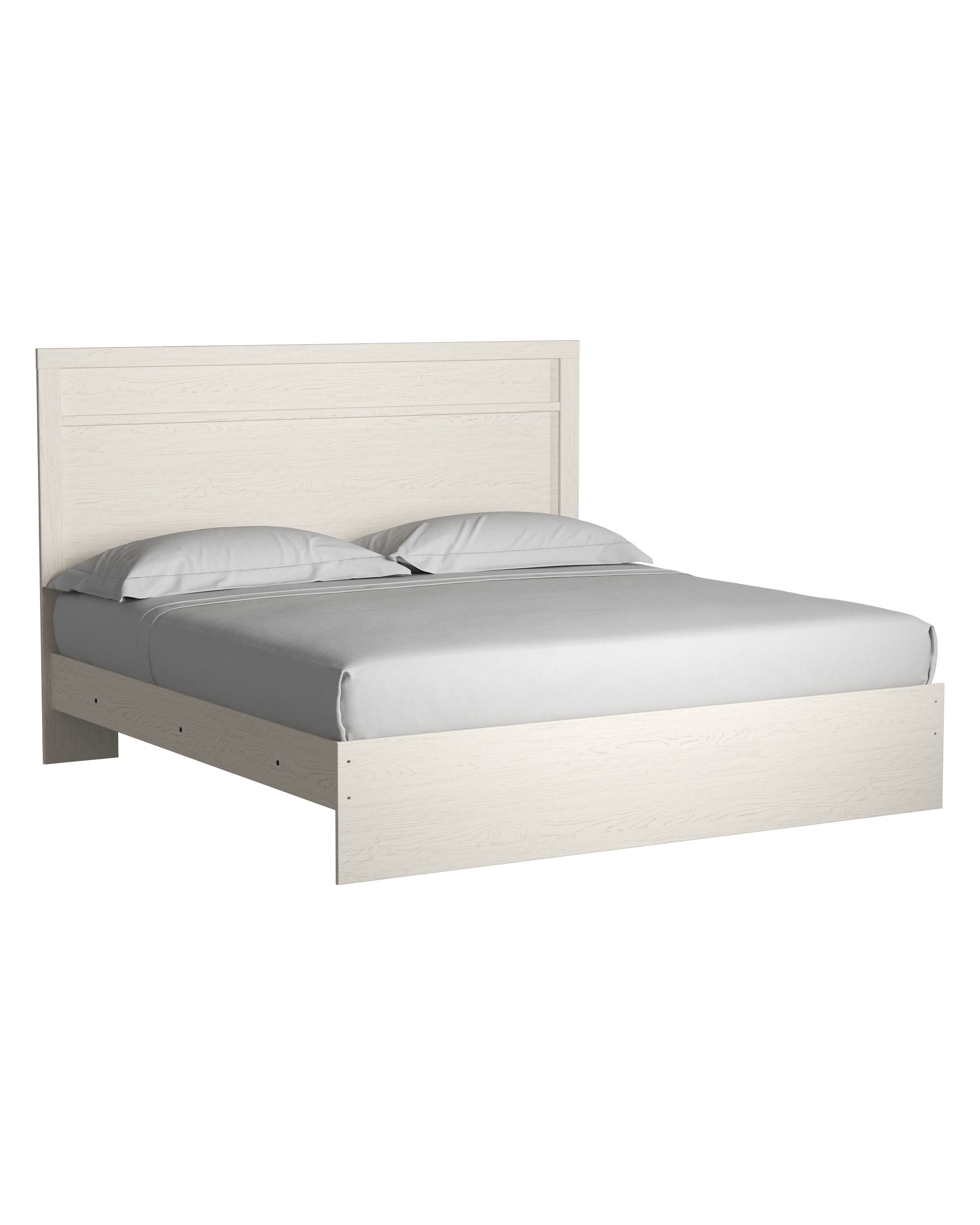 Ashley Furniture Stelsie - 6 Pc. - Dresser, Mirror, King Panel Bed, 2 Nightstands - White - Image 5
