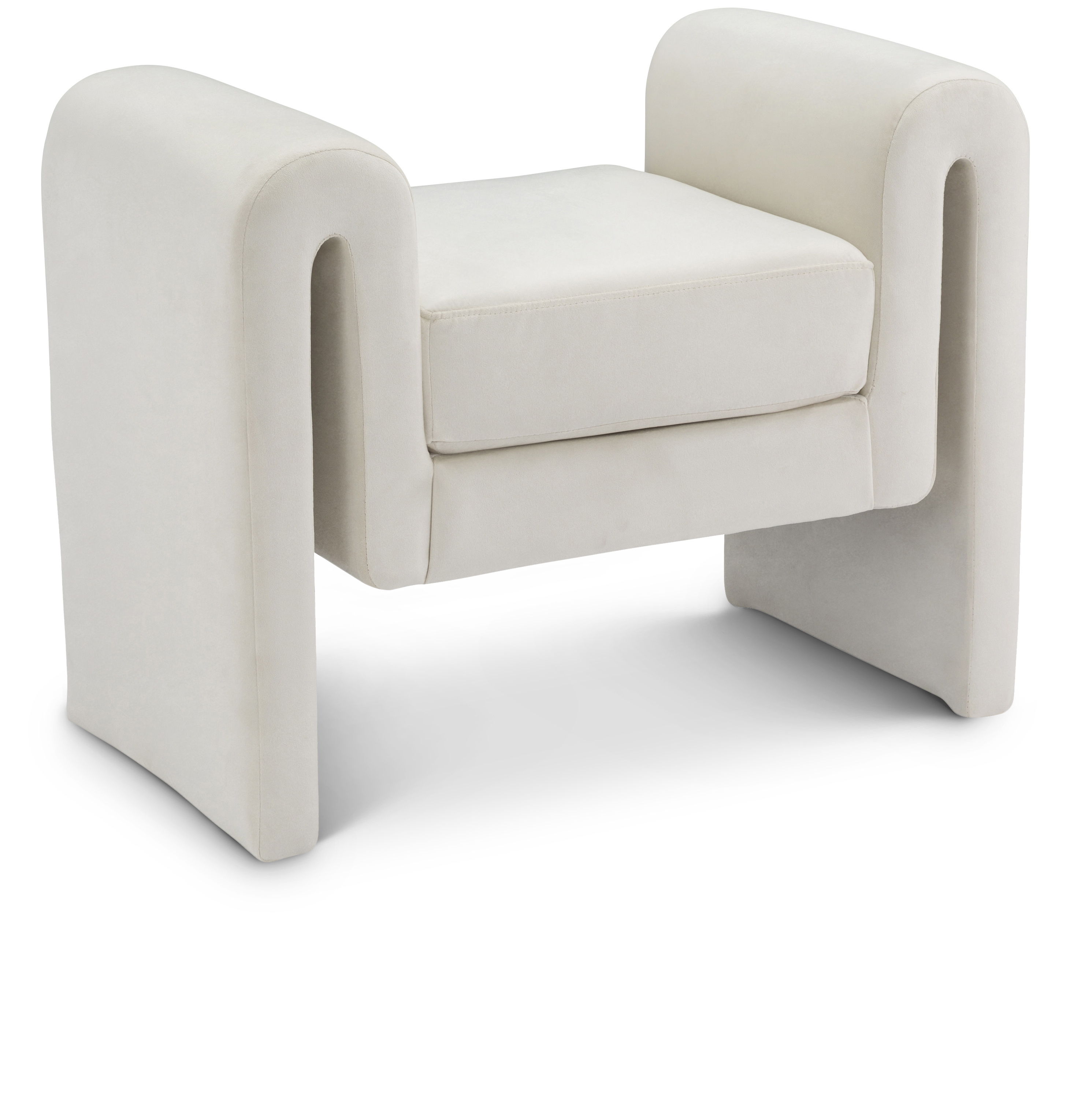 Sloan - Fabric Bench - Cream