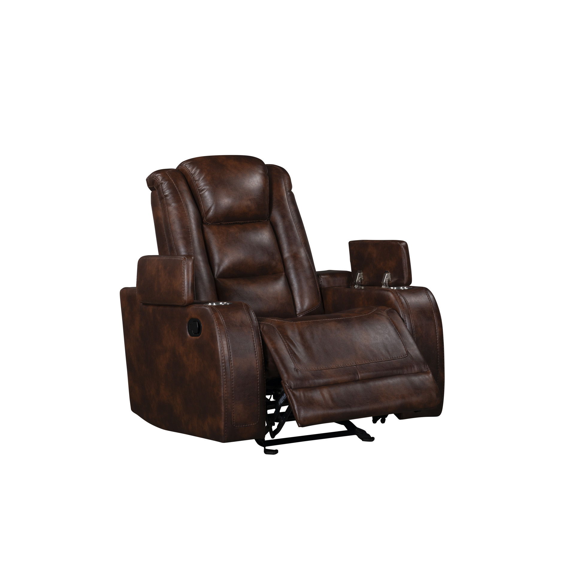 Chester - Glider Recliner - Brown