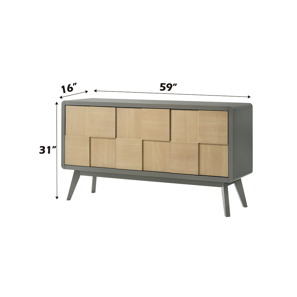 Blayde - Server - Light Gray & Natural, gray, view 3