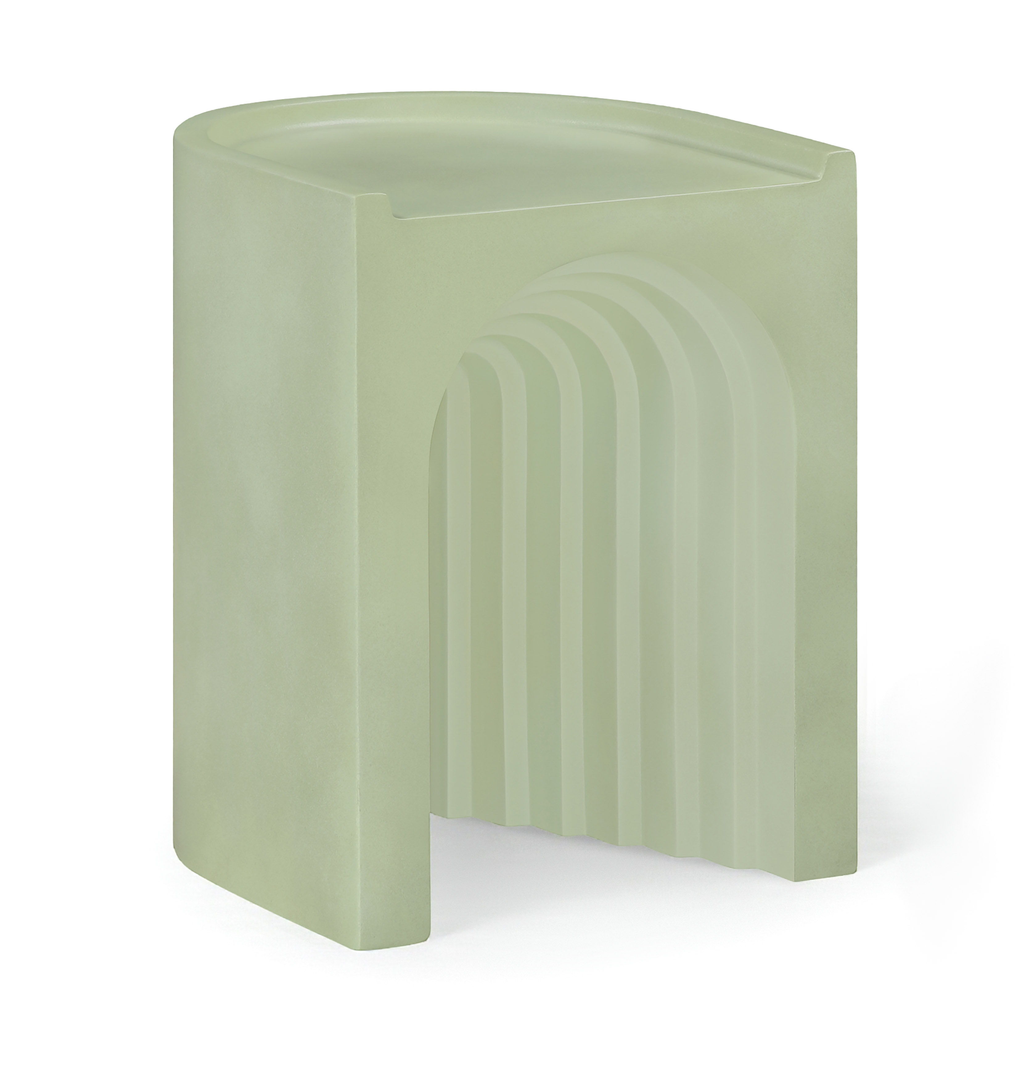Avenda - Concrete End Table - Green