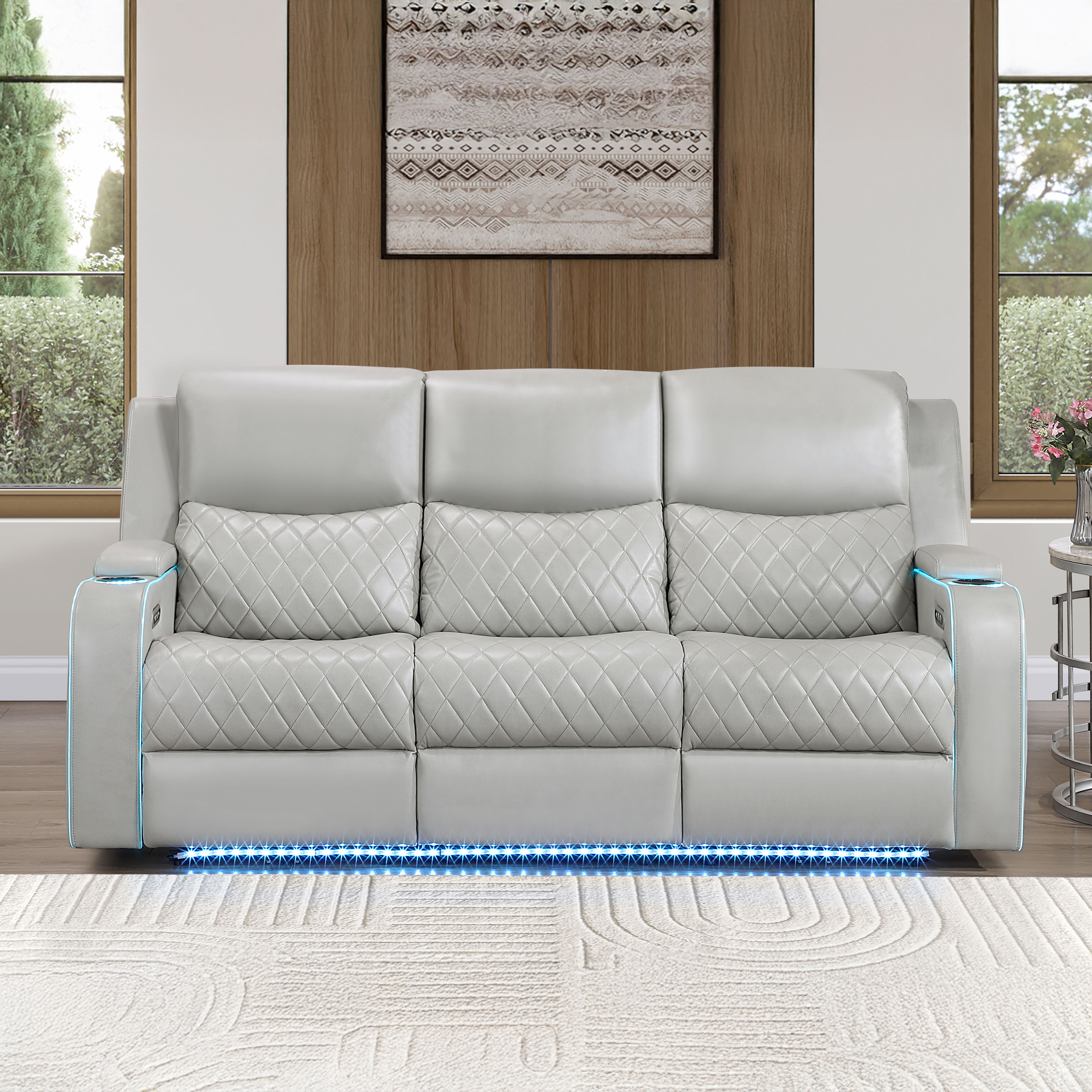 Luna - Power Sofa - Ice