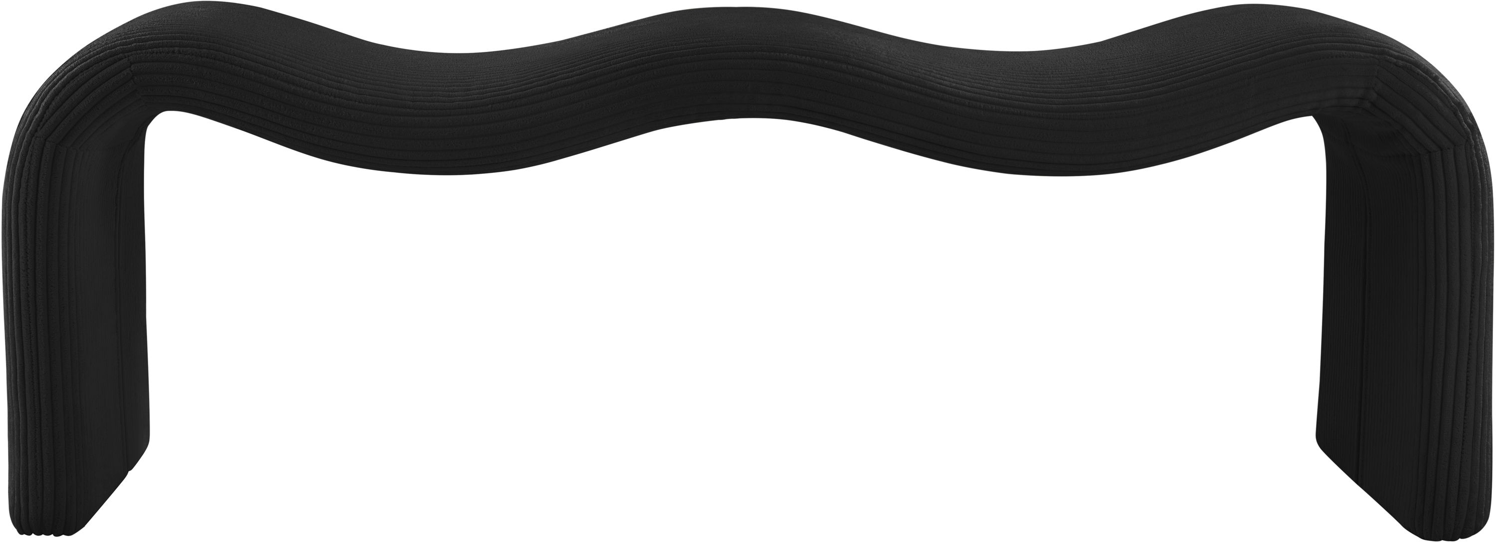 Willow - Corduroy Bench - Black