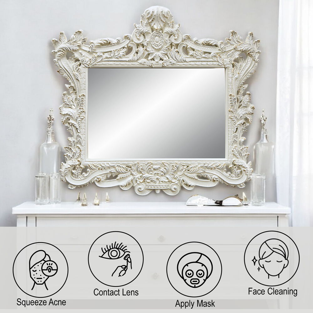 Adara - Mirror - Antique White, beige, view 3