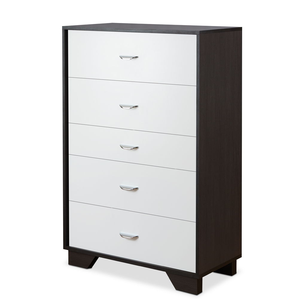 Eloy - Chest - White & Espresso, black, view 2