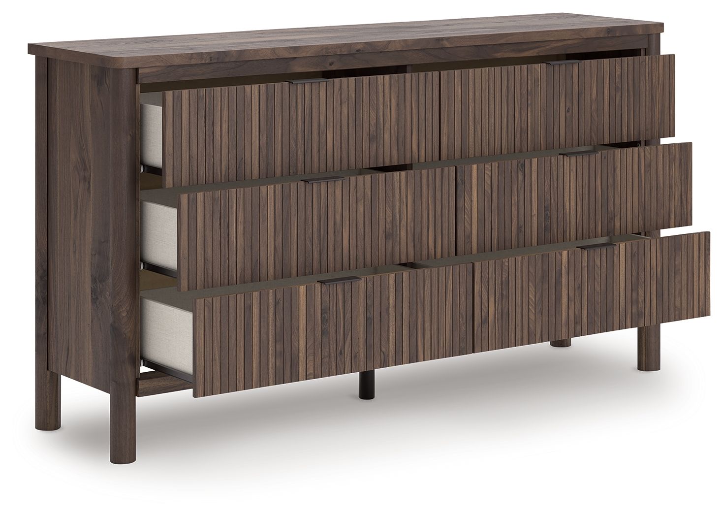Pamytta - Six Drawer Dresser - Brown