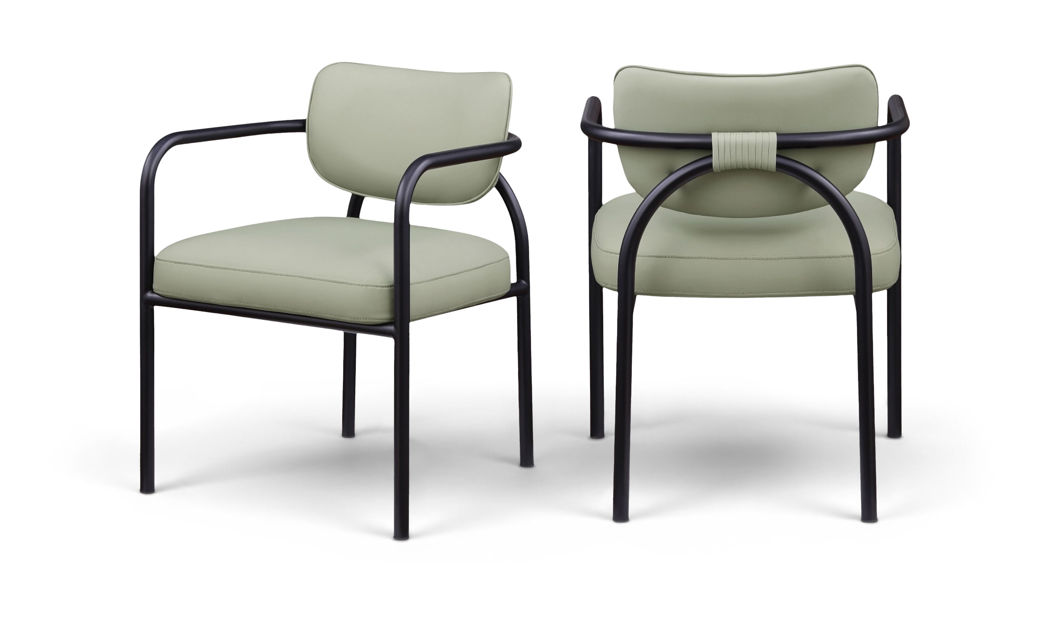 Serava - Vegan Leather Upholstered Dining Chair (Set of 2) - Mint