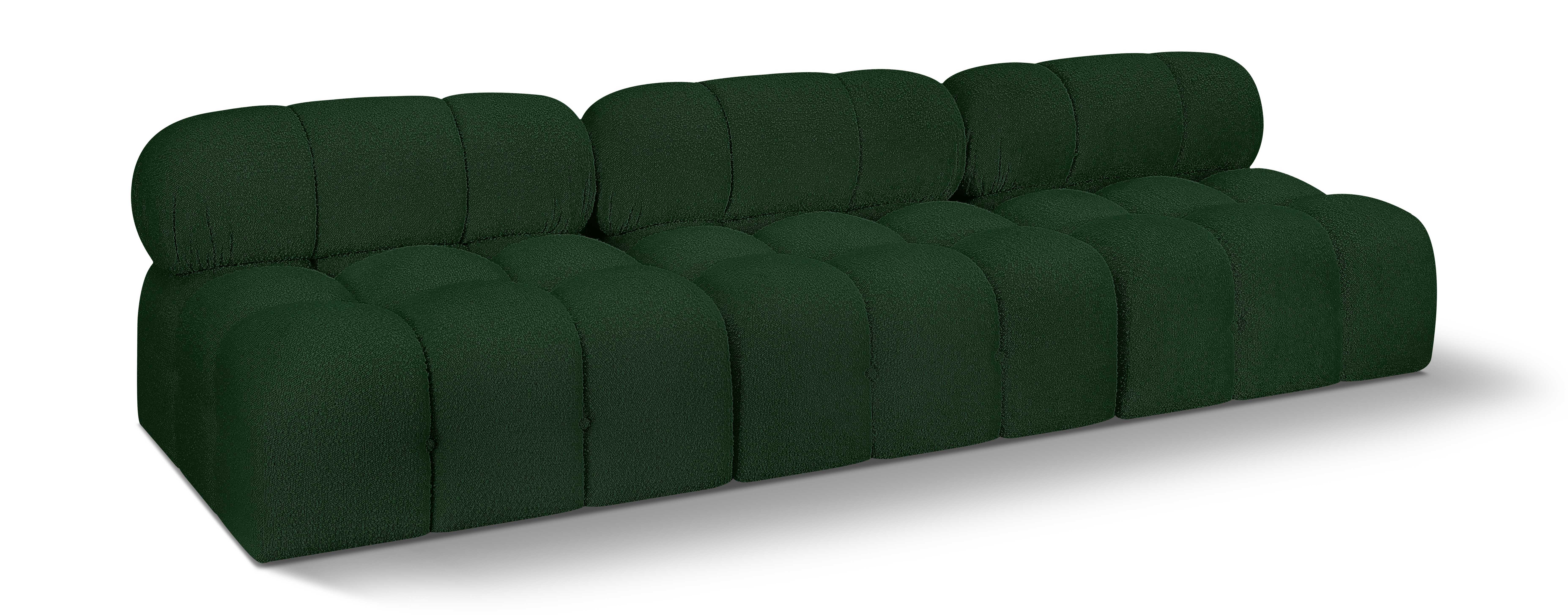 Ames - 3 Seat Modular Armless Sofa - Green