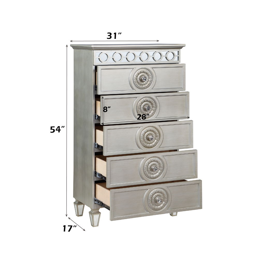 Varian - Chest - Silver & Mirrored, silver, view 3