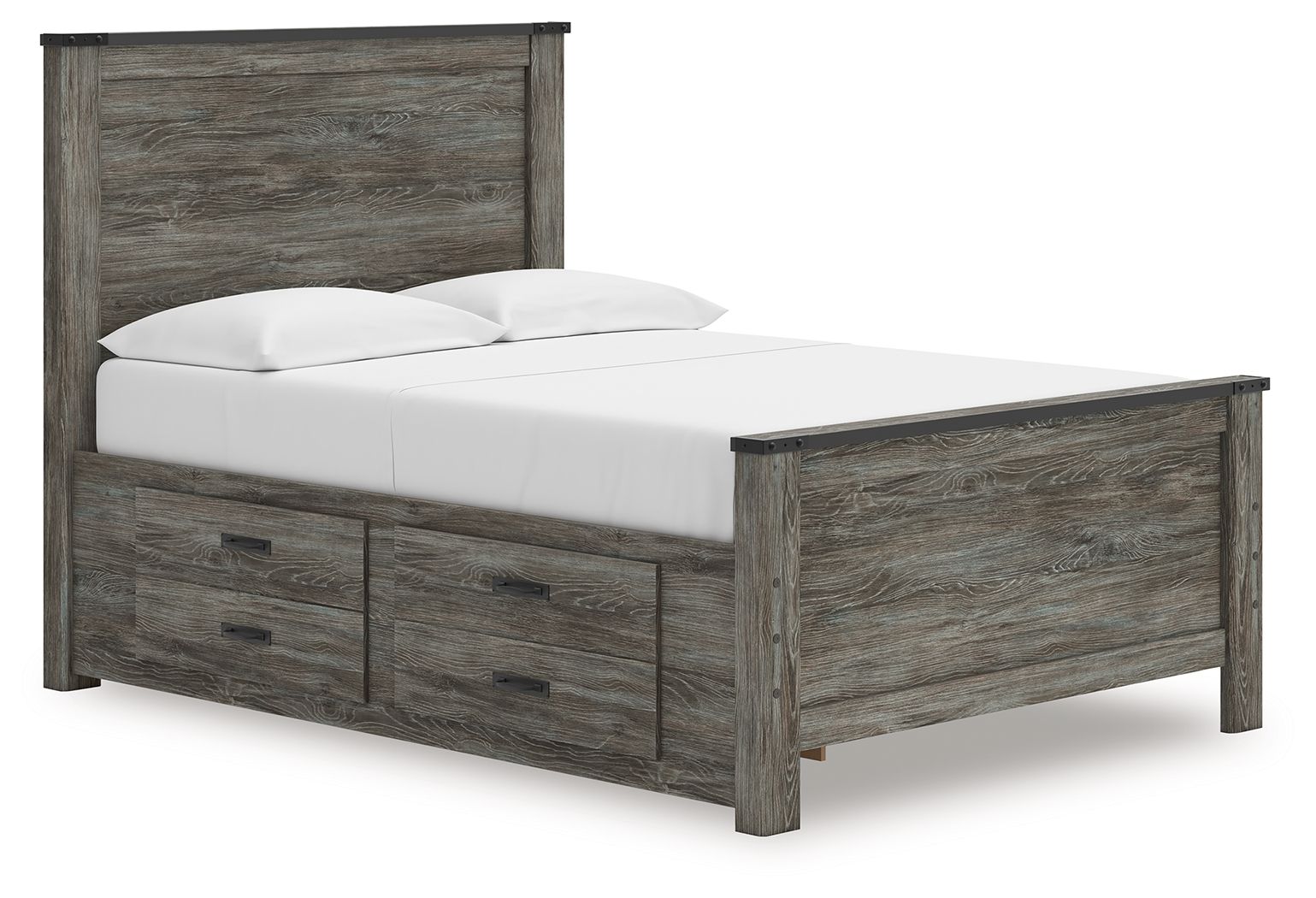 Full Panel Bed With Storage