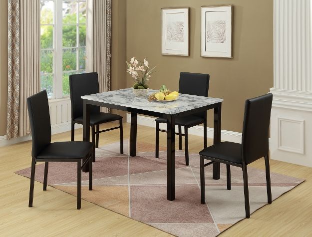 Aiden - 5 Piece Dinette - White Image